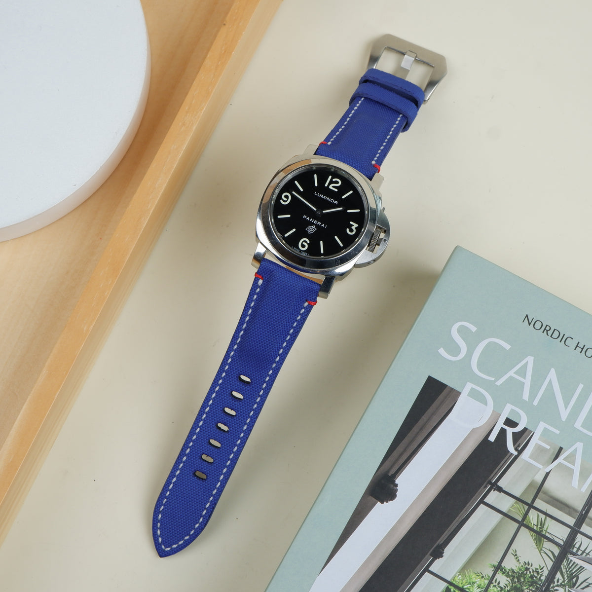 Panerai Luminor Straps Canvas Extreme Padded Electric Blue