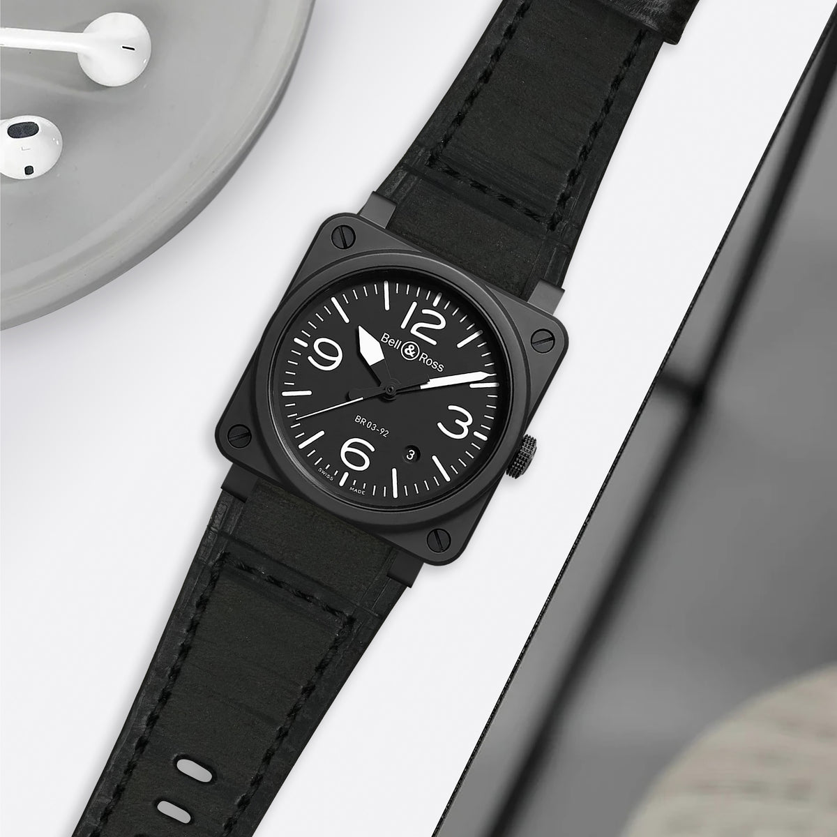Bell Ross 01, 02, 03, BR X, BR S Straps - Poesaka Black – Liger Straps