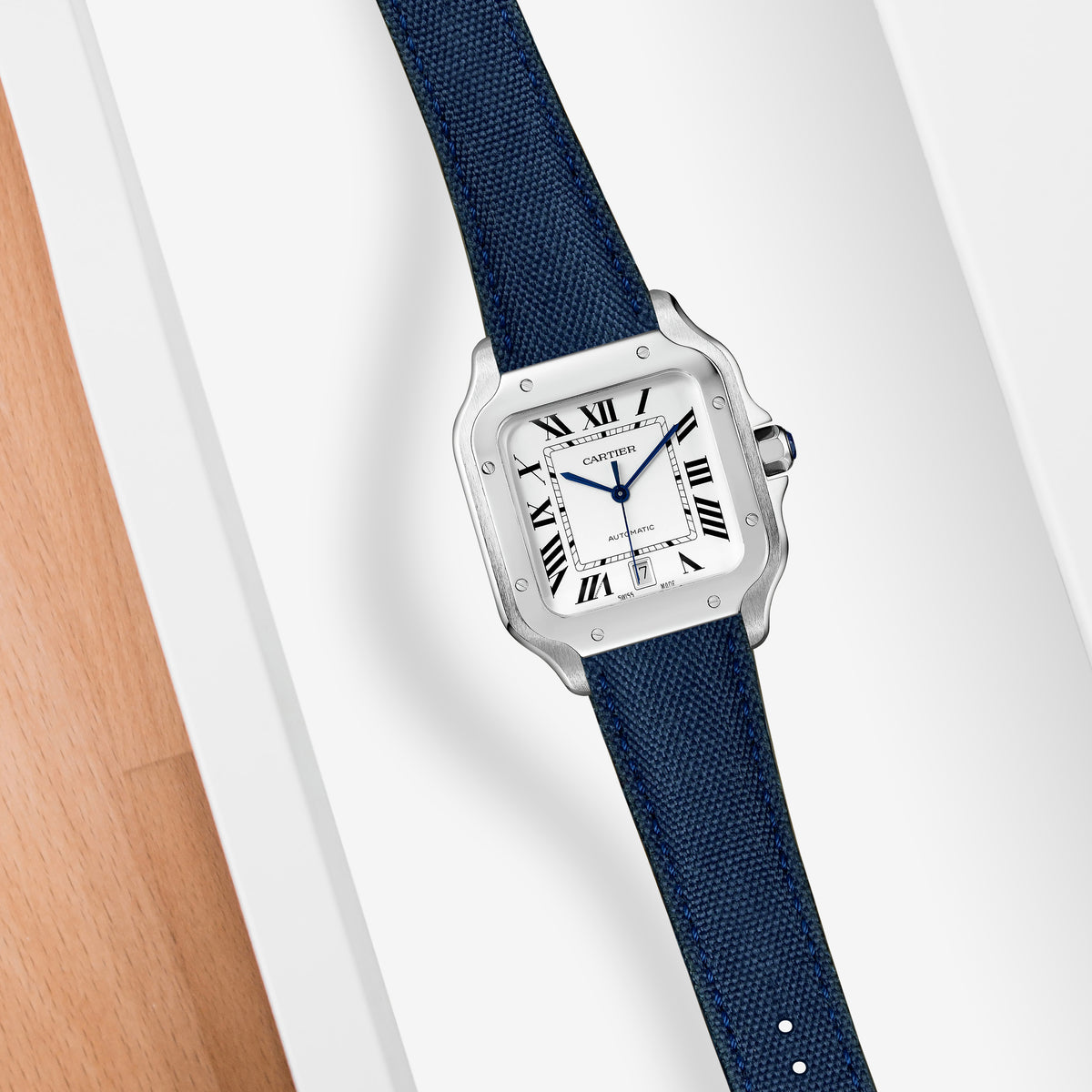 Santos de Cartier Quick Release Straps - Canvas Navy Blue – Liger