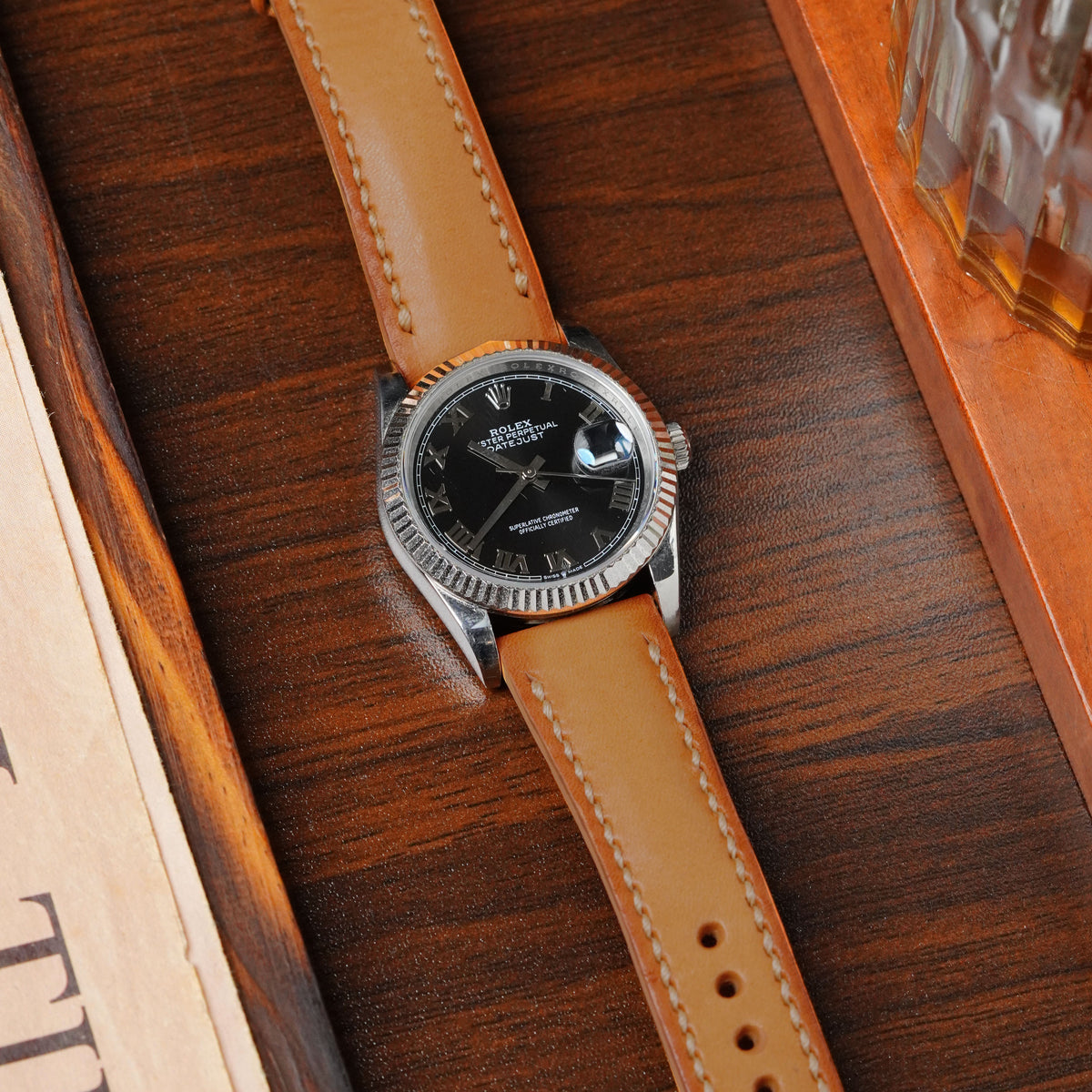 Leather Strap Rolex 1200 Euro Rolex Daytona Straps Epsom Grey