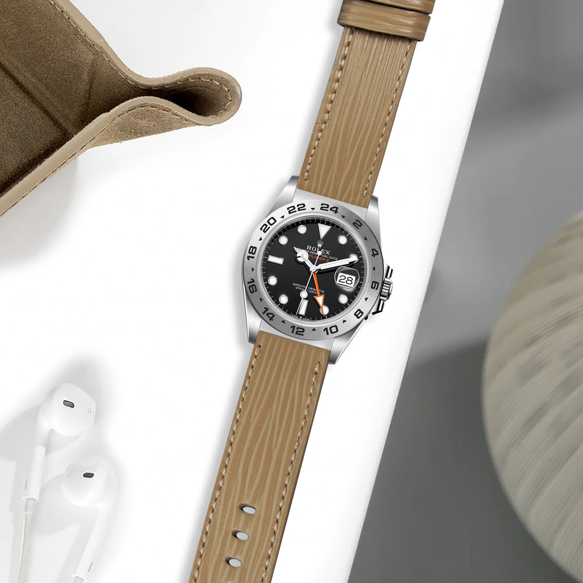 Rolex Explorer Straps - Epi Beige – Liger Straps