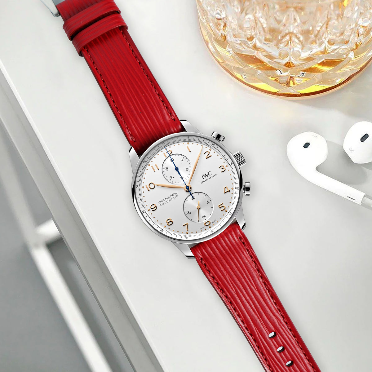 IWC Portugieser Portofino Straps Epi Red Liger Straps