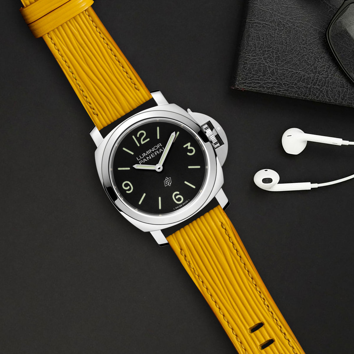 Panerai Luminor Straps - Epi Yellow – Liger Straps