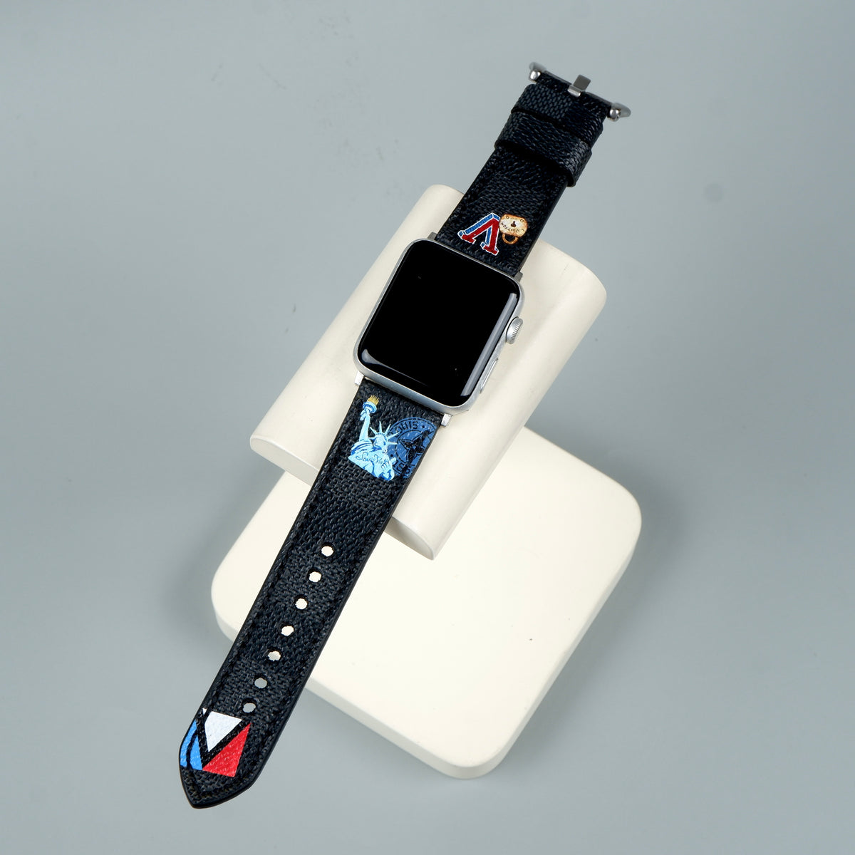 Apple Watch Straps - Louis Vuitton Graphite Logo – Liger Straps