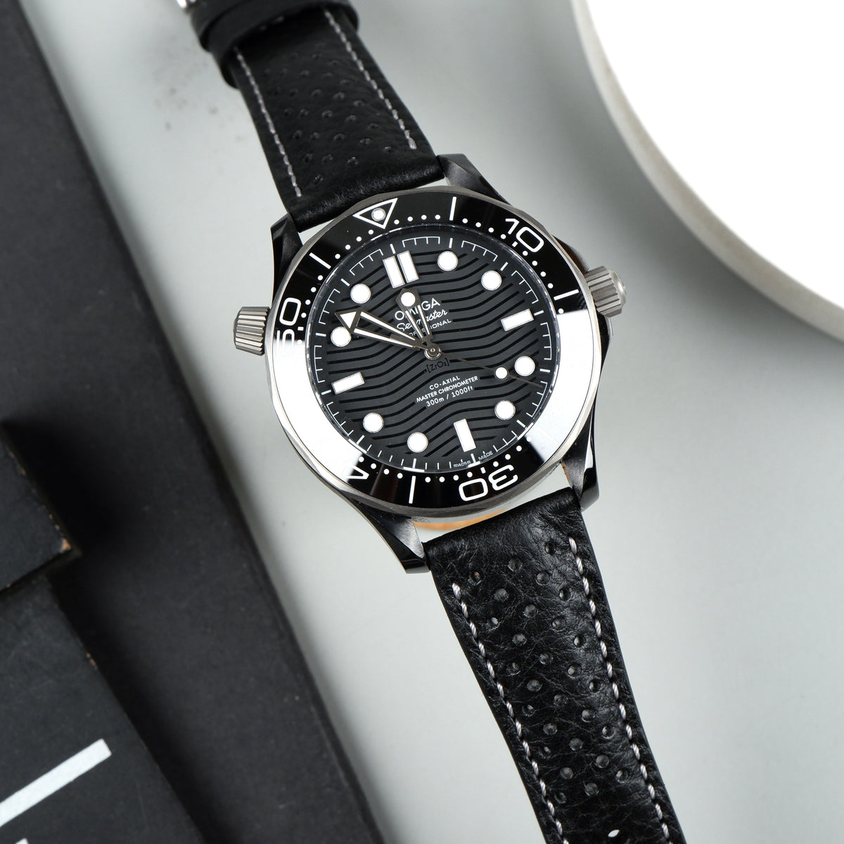 Omega Seamaster Diver 300m Straps Racing Black Grey