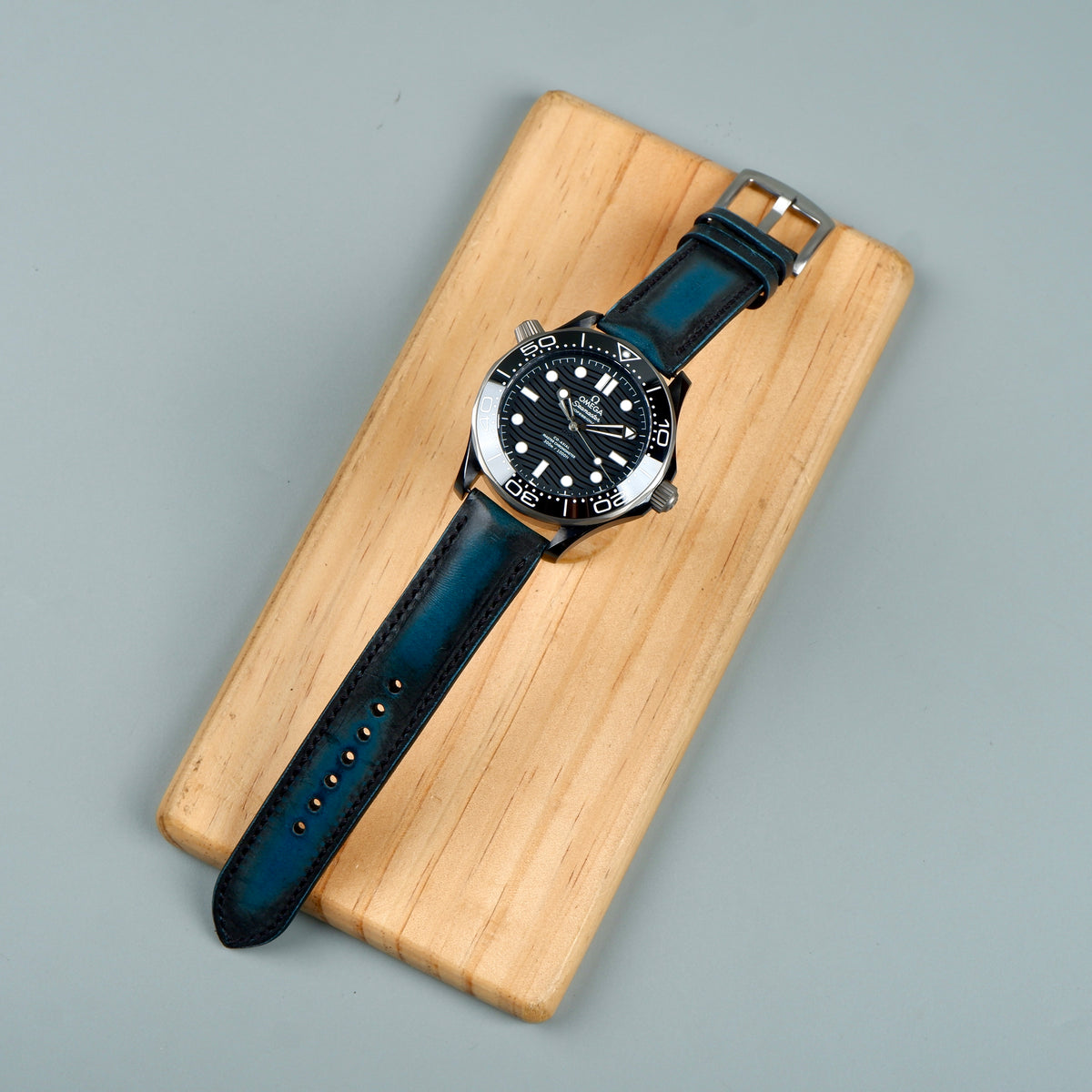 Omega Seamaster Diver 300m Straps Wraith Blue Liger Straps