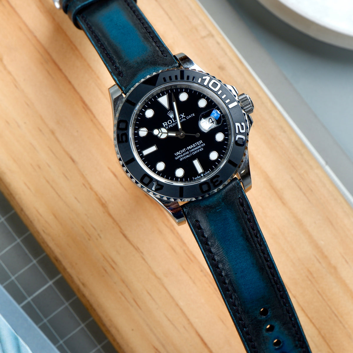 Rolex Yacht Master Straps Wraith Blue Liger Straps