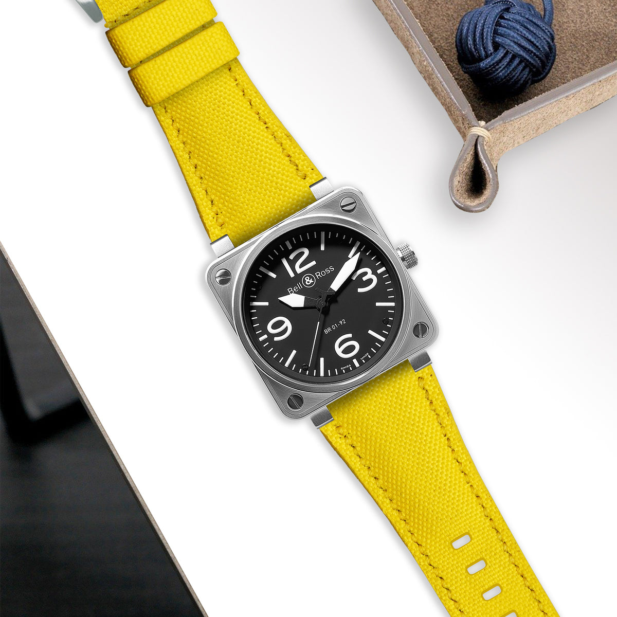 Bell Ross 01, 02, 03, BR X, BR S Straps - Canvas Yellow – Liger Straps