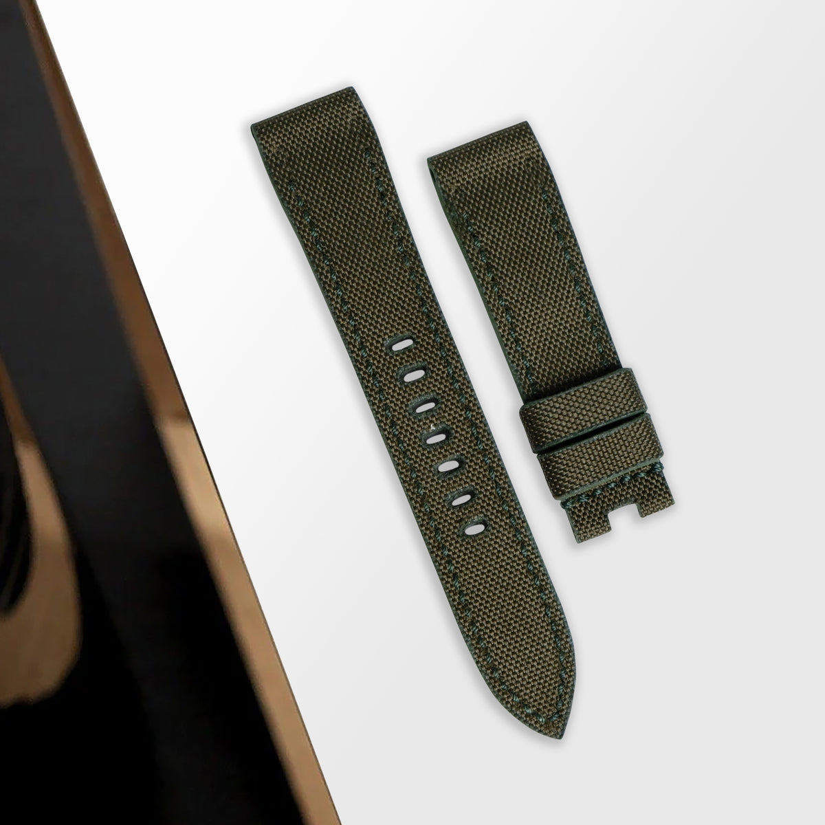 IWC Easx Change Straps - Canvas Army Green – Liger Straps
