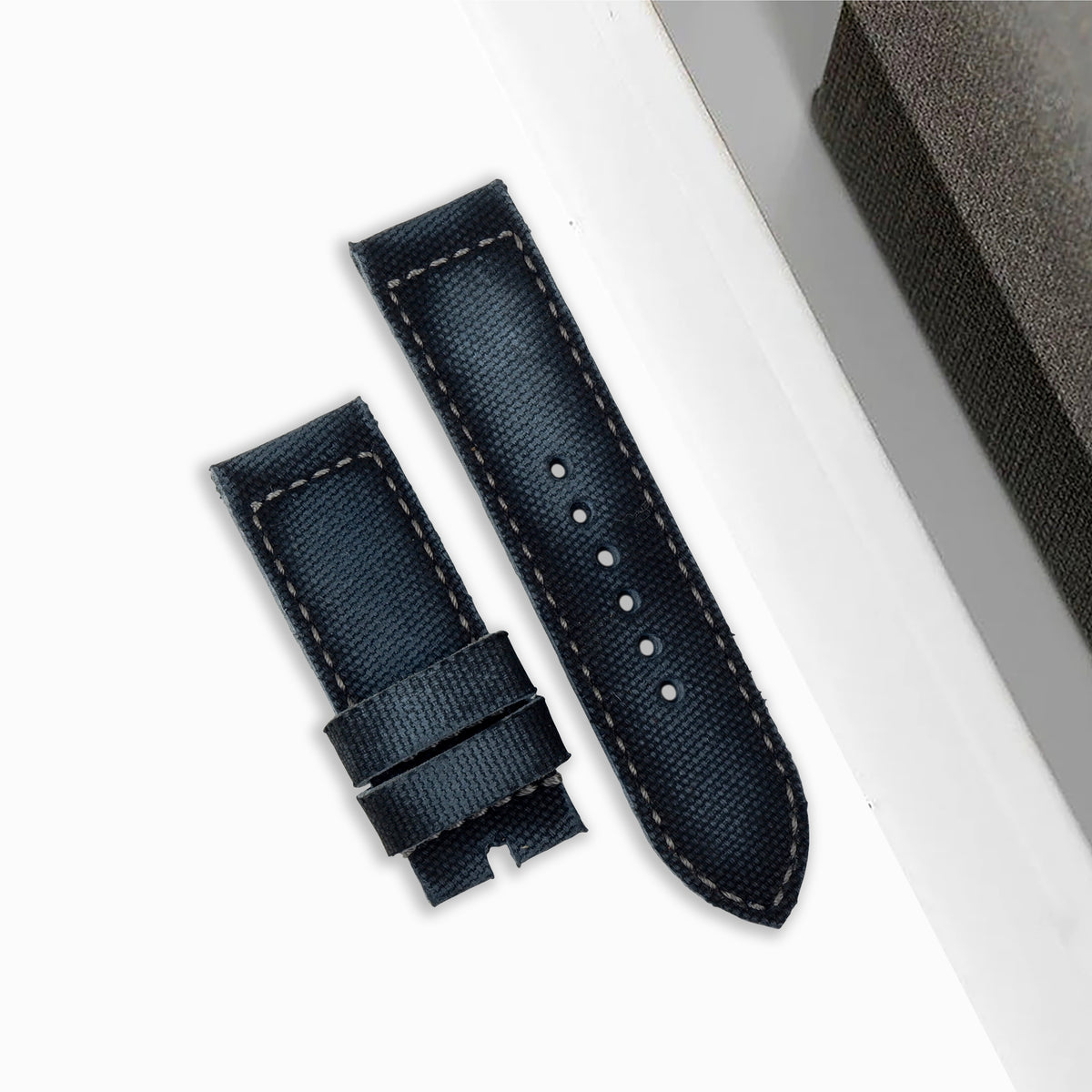 Panerai Submersible Straps - Vintage Canvas Black – Liger Straps