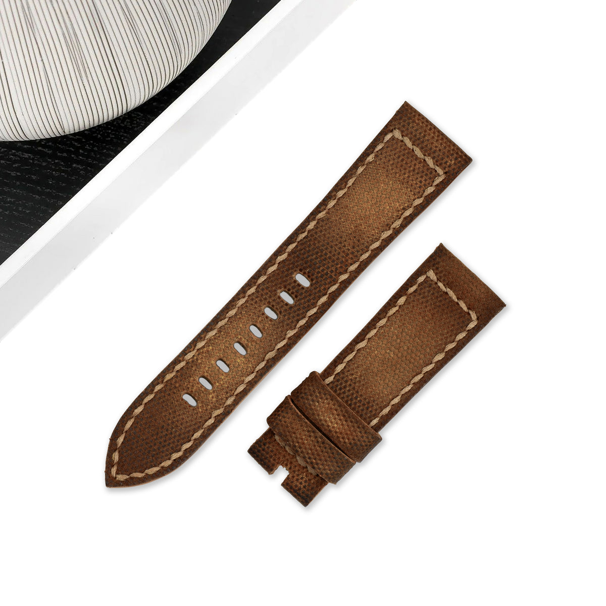 Panerai Submersible Straps - Vintage Canvas Brown – Liger Straps
