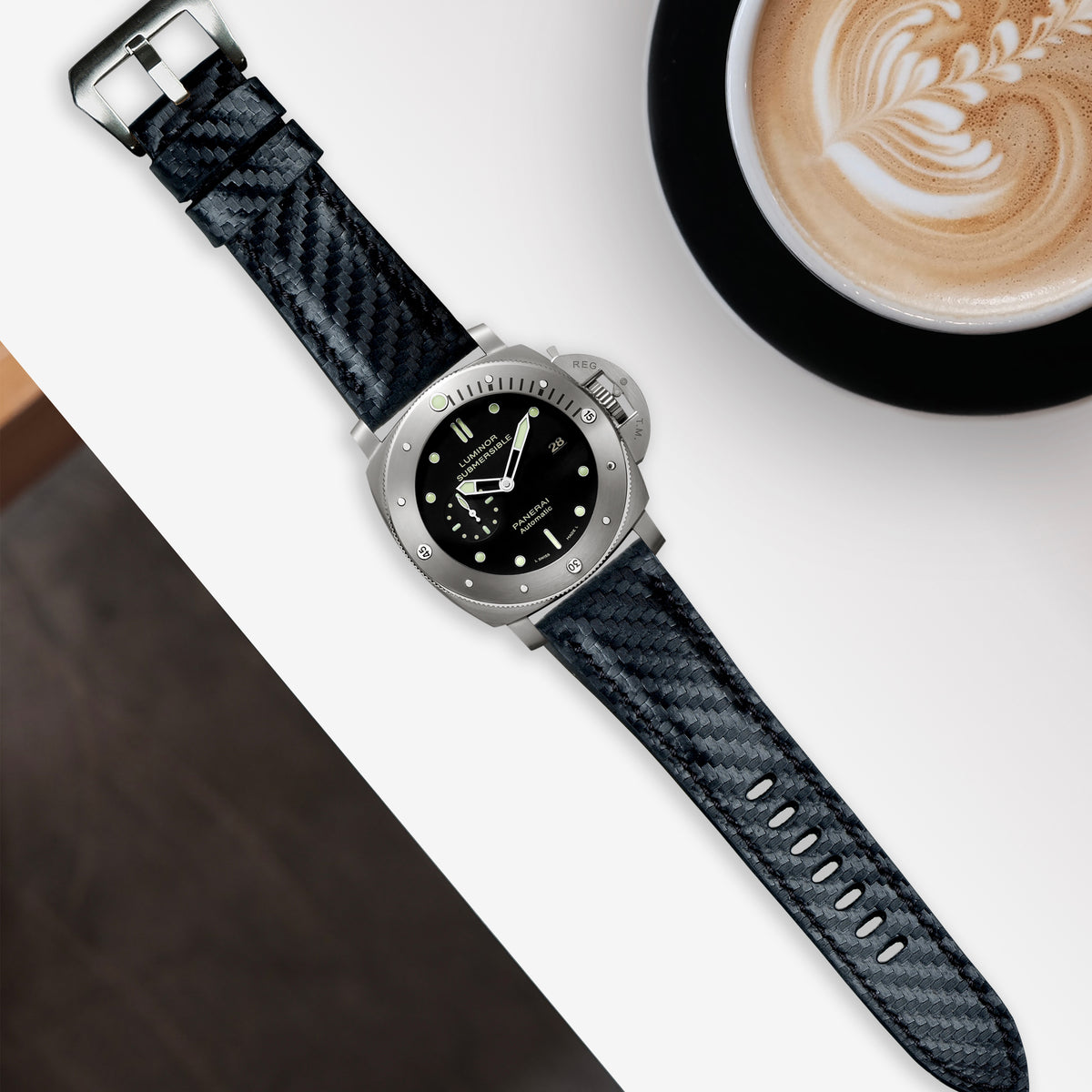 Panerai Submersible Straps Carbon Fiber Liger Straps