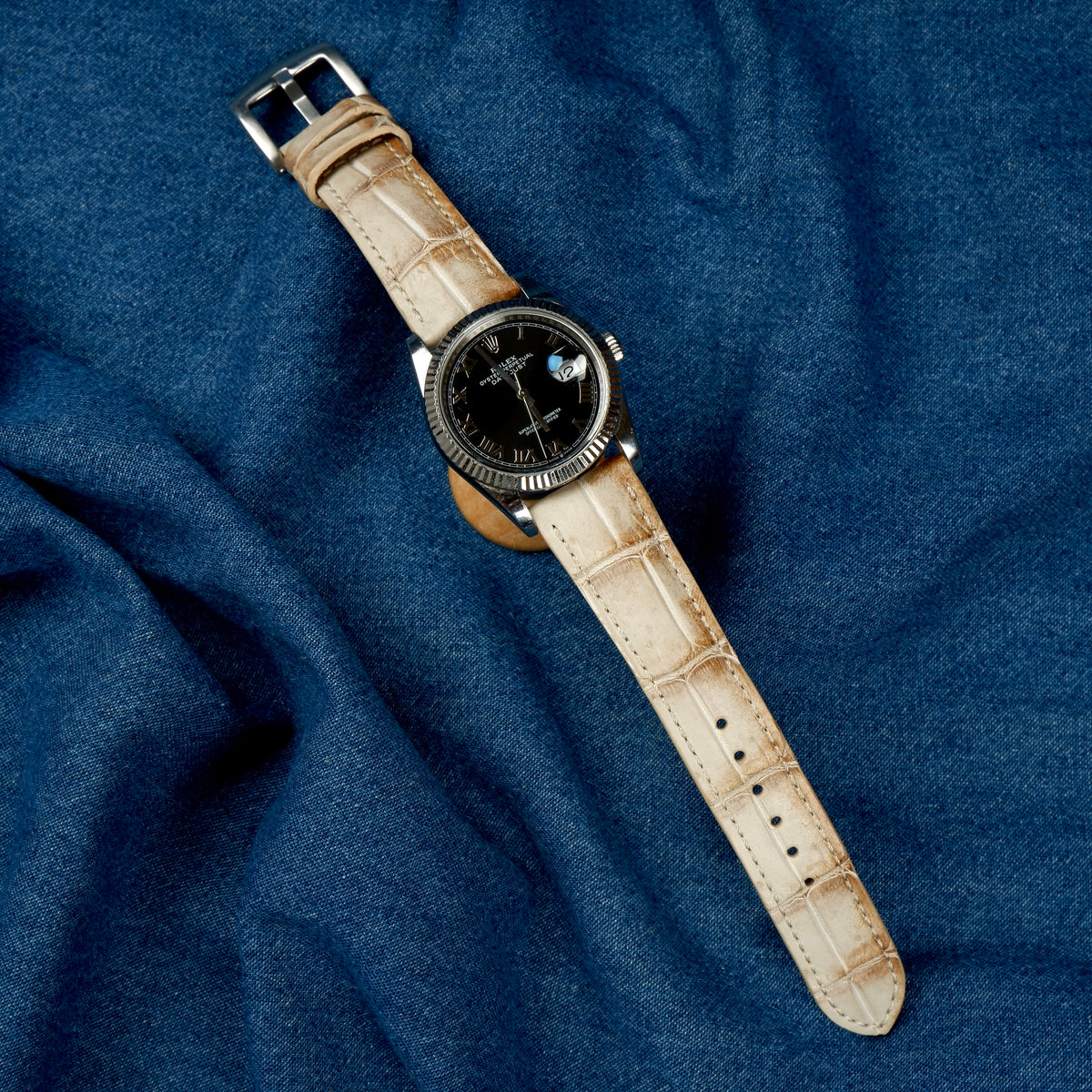Rolex Datejust Straps - Croco Himalayan – Liger Straps