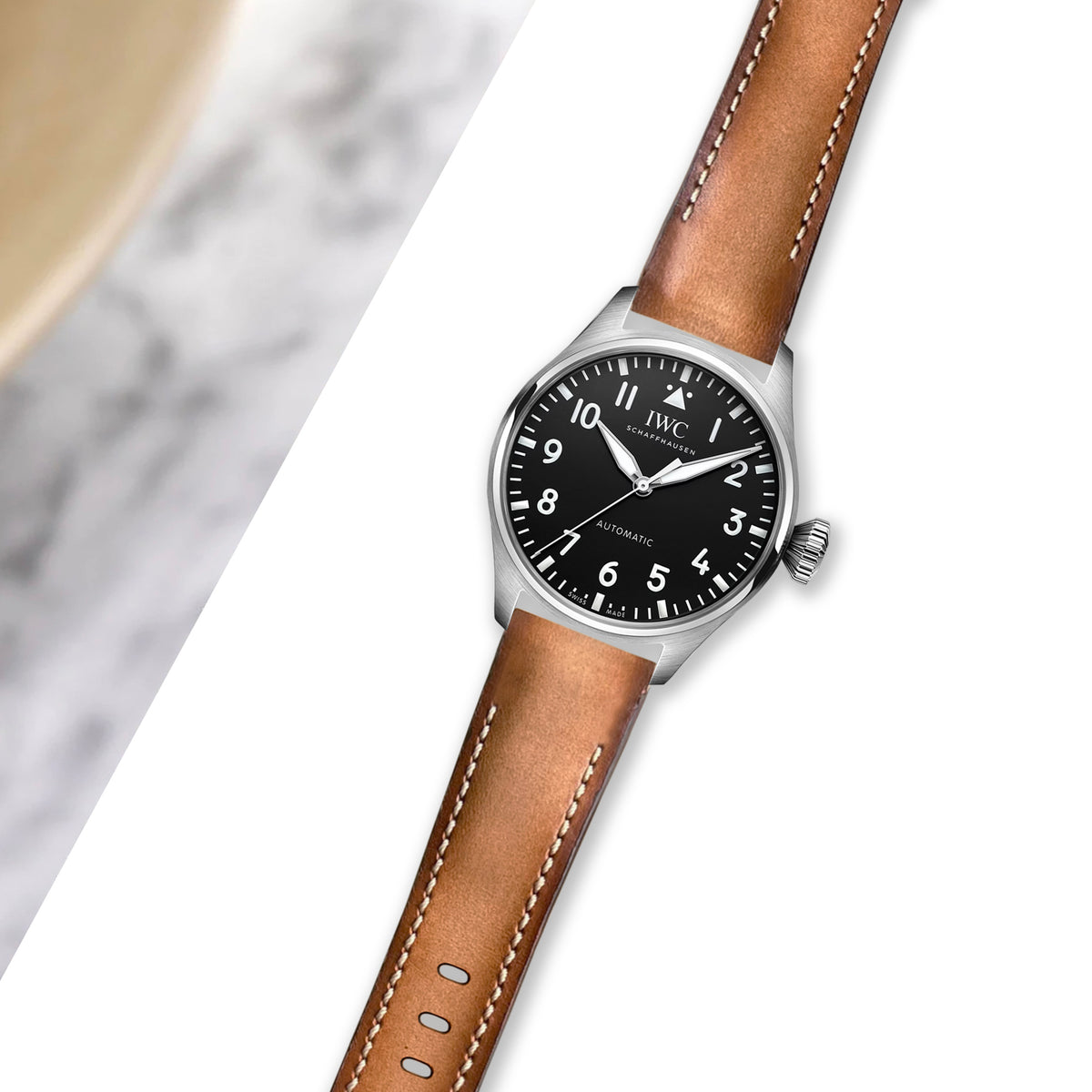 IWC Easx Change Straps - Dappled Tan – Liger Straps