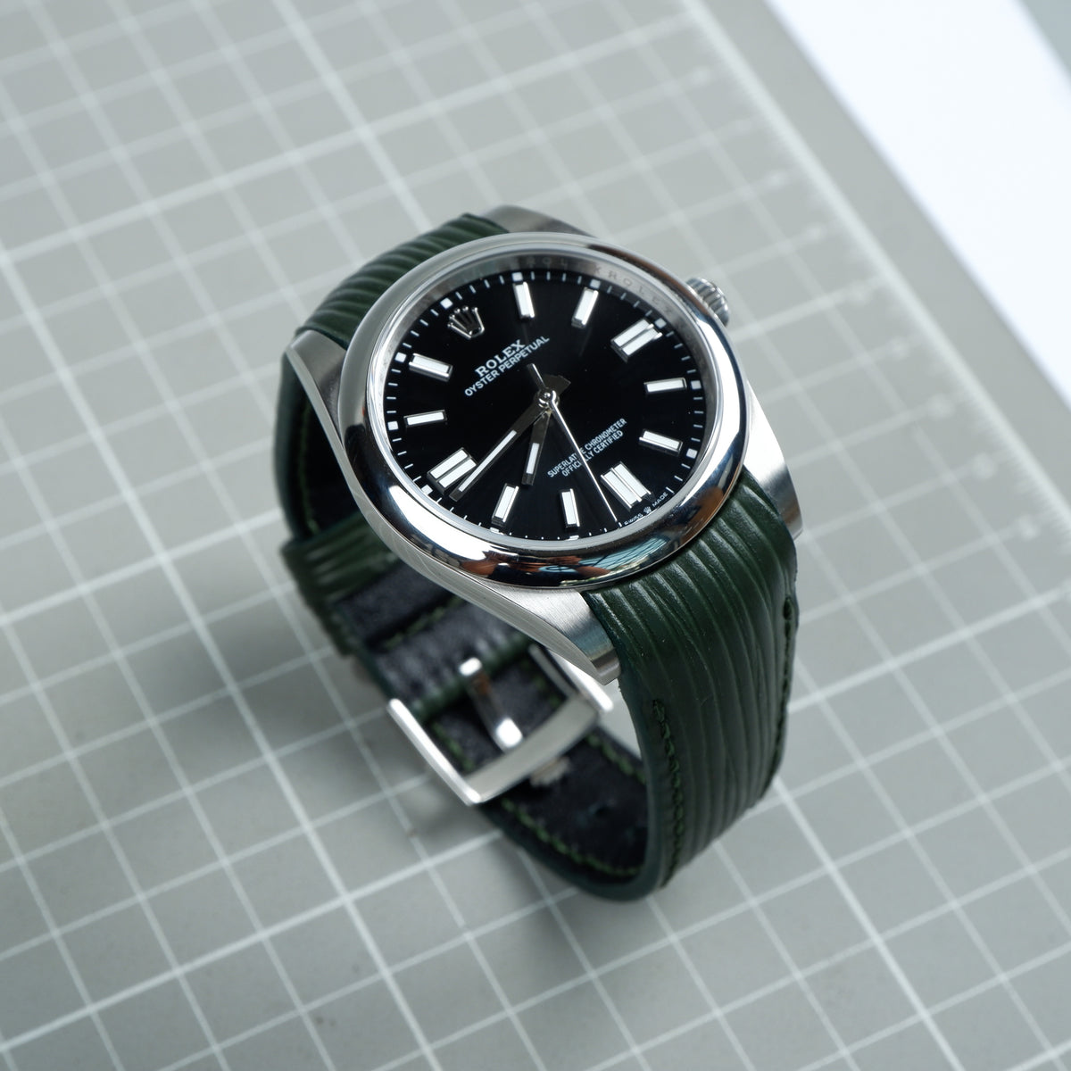 ROLEX OYSTER グリーンレザーケース ROLEX Watch Case Green Leather