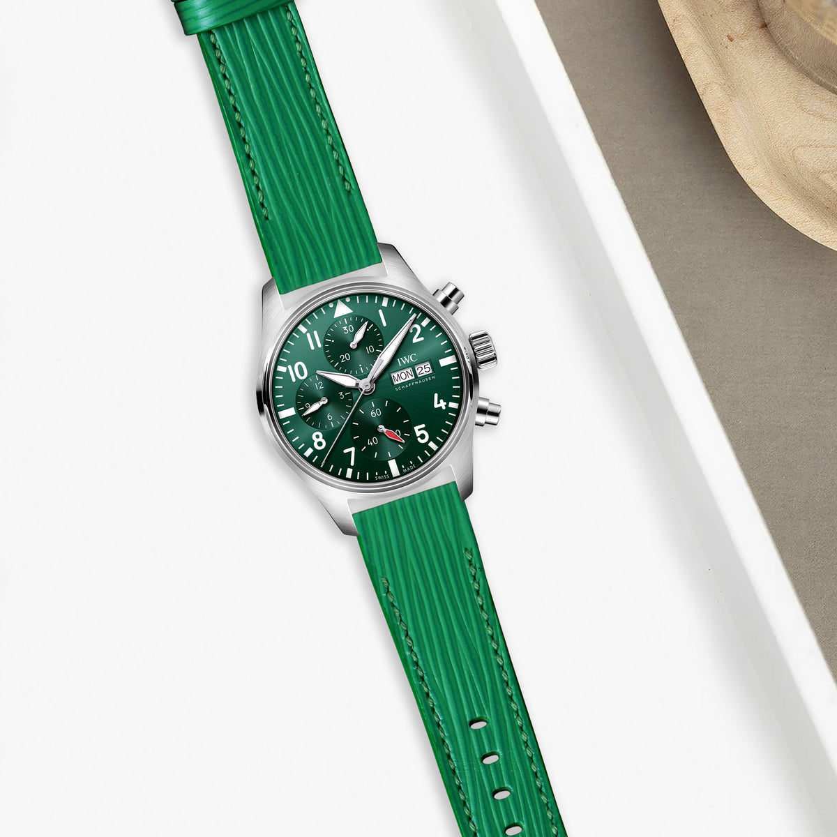 IWC Easx Change Straps - Epi Kelly Green – Liger Straps