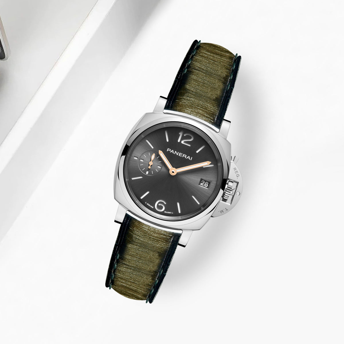 PANERAI グリーンラバーベルト PANERAI グリーンラバーベルト Rubber Strap for Panerai
