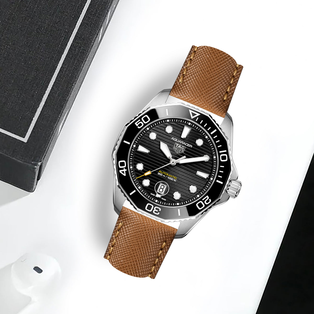 Tag Heuer Aquaracer Straps - Saffiano Gold – Liger Straps