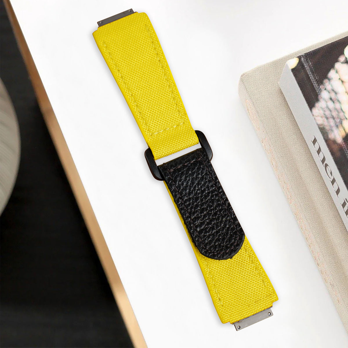 Richard Mille Straps - Velcro Canvas Yellow