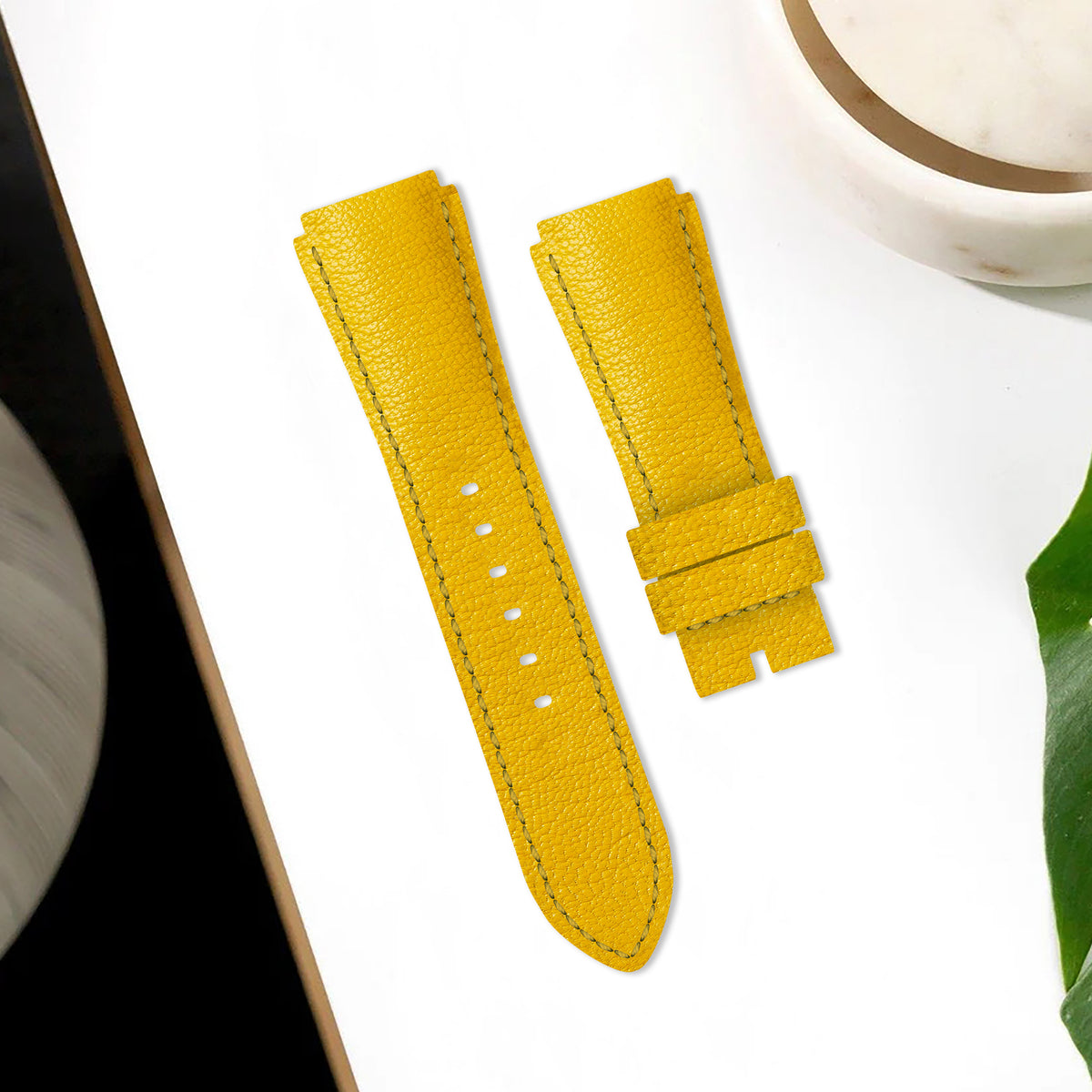 Zenith Defy Straps - Chevre Yellow – Liger Straps