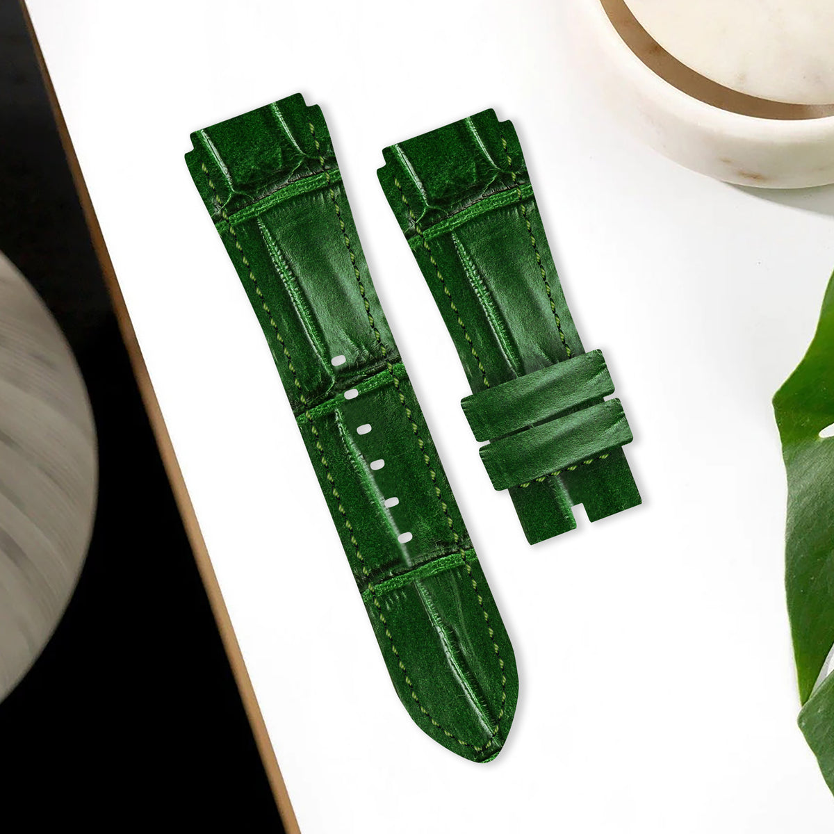 Zenith Defy Straps - Croco British Green – Liger Straps