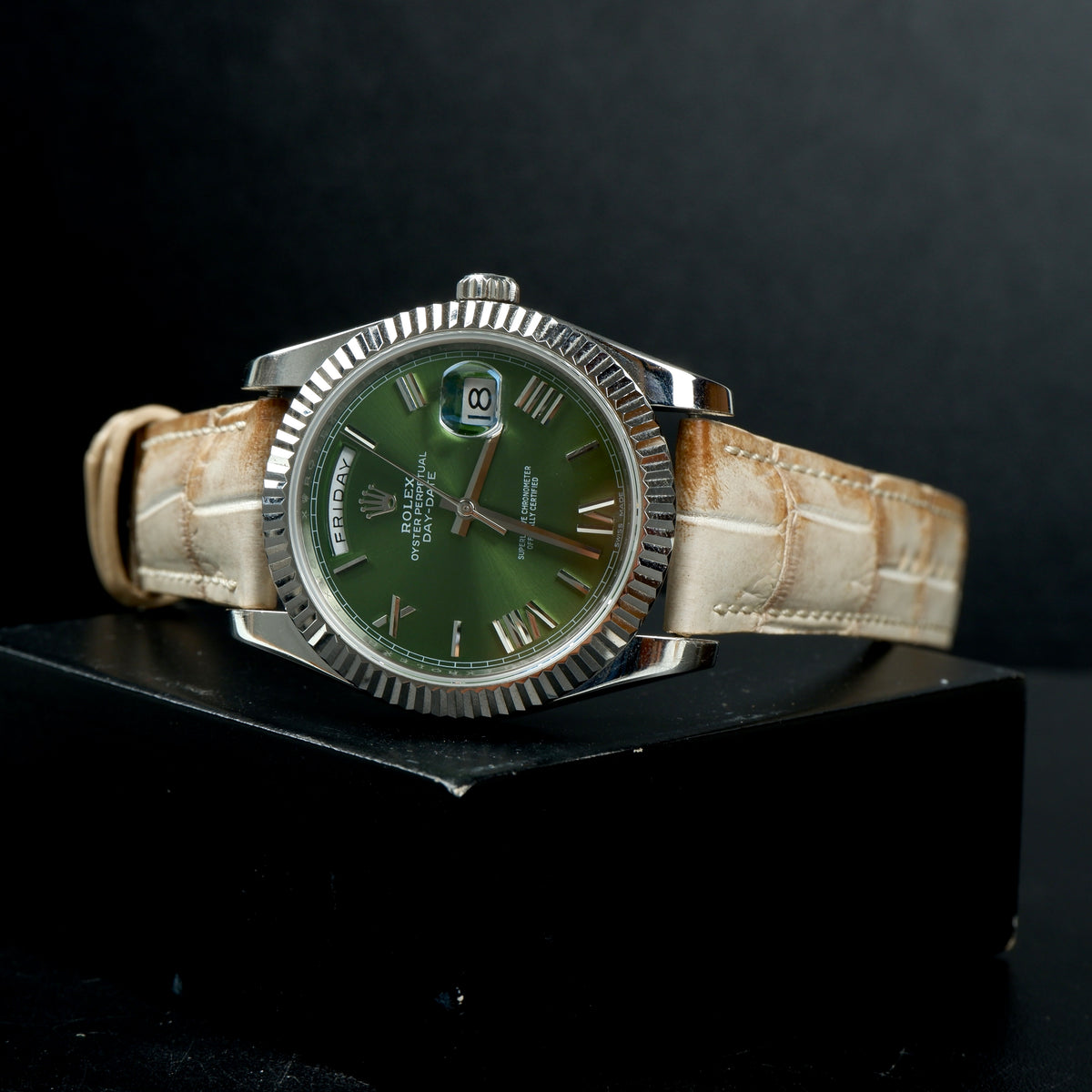 Rolex Daydate Straps - Croco Himalayan – Liger Straps