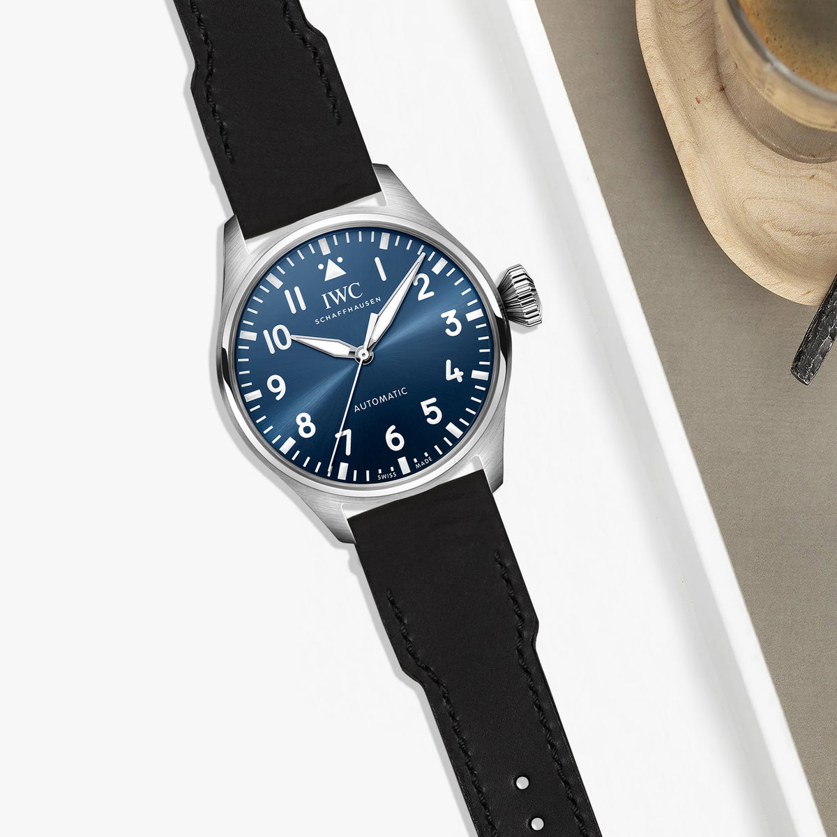 IWC Easx Change Straps - Pilot Cordovan Black – Liger Straps