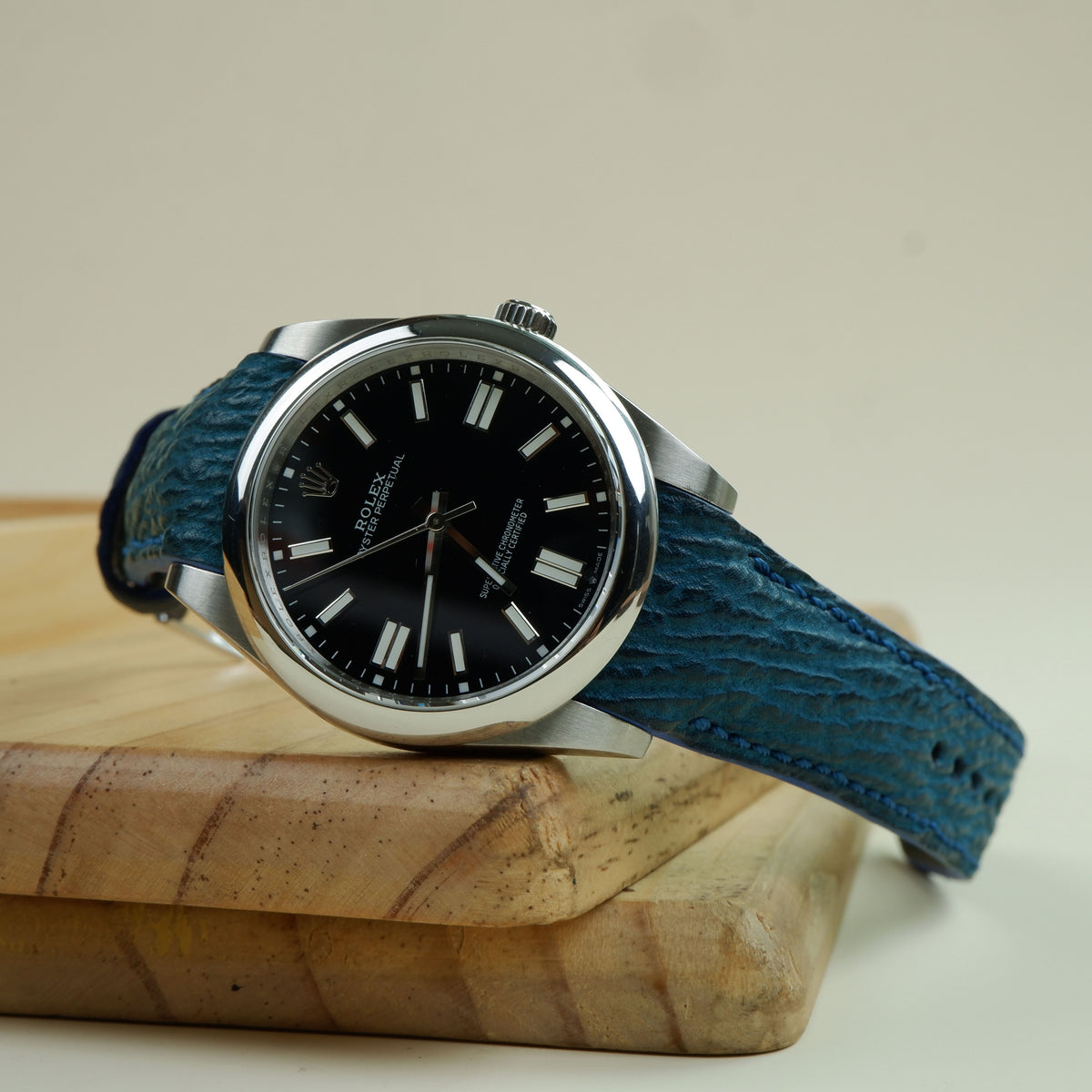 Rolex Oyster Perpetual Straps - Shark Blue – Liger Straps