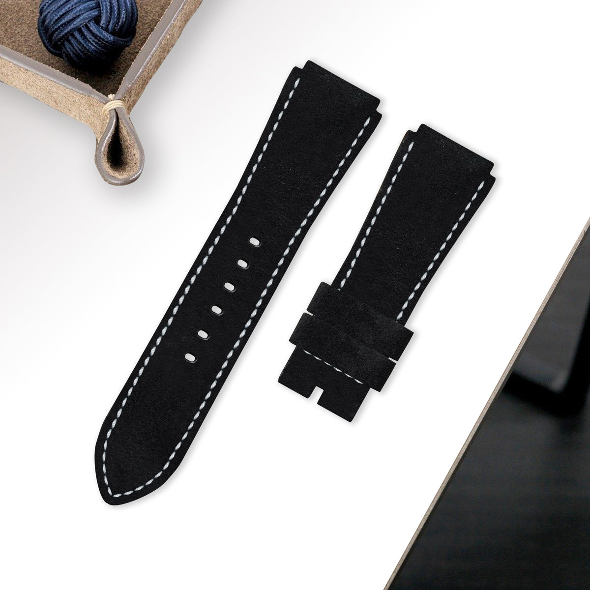 Zenith Defy Straps - Suede Black – Liger Straps