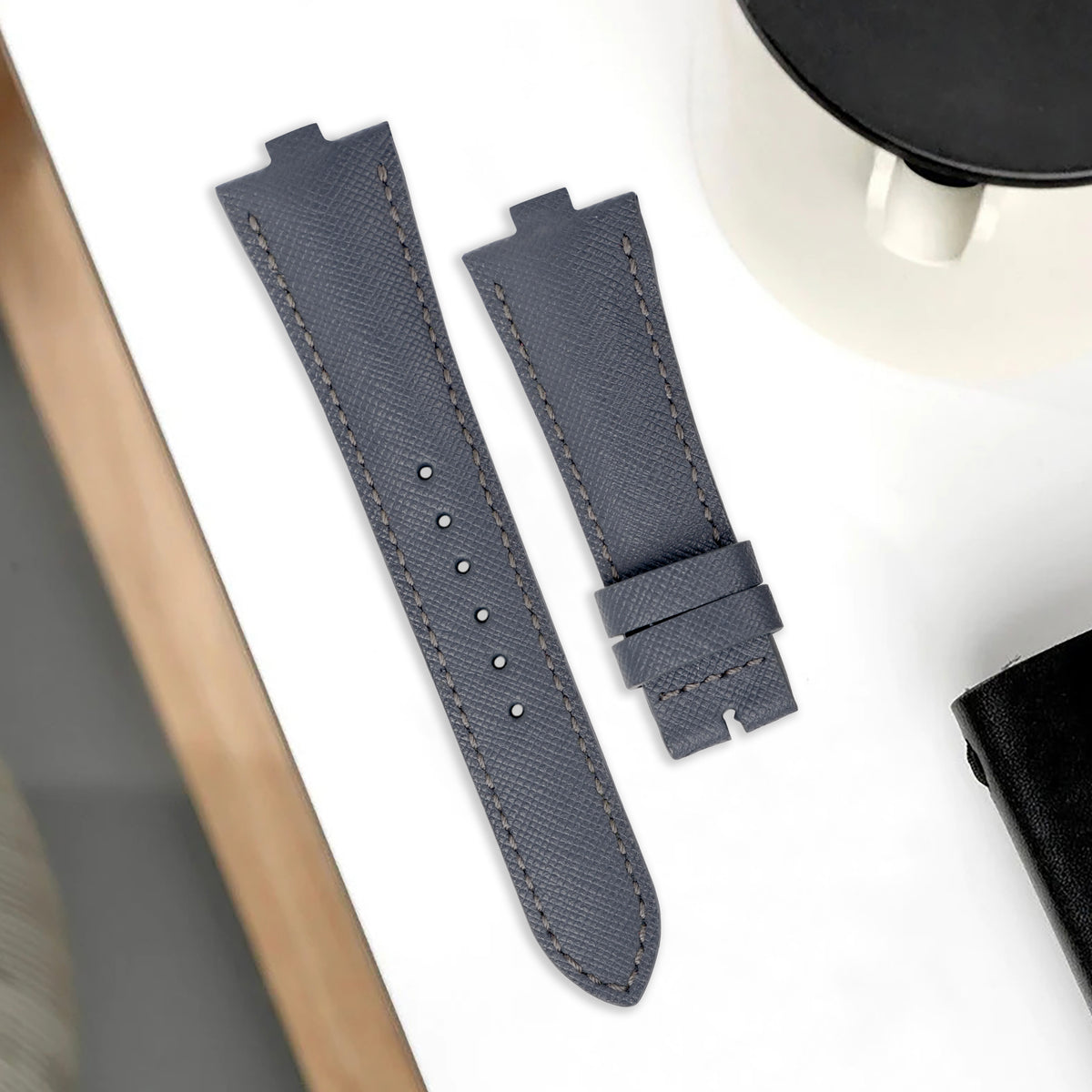 Vacheron Constantin Straps - Saffiano Dark Grey – Liger Straps