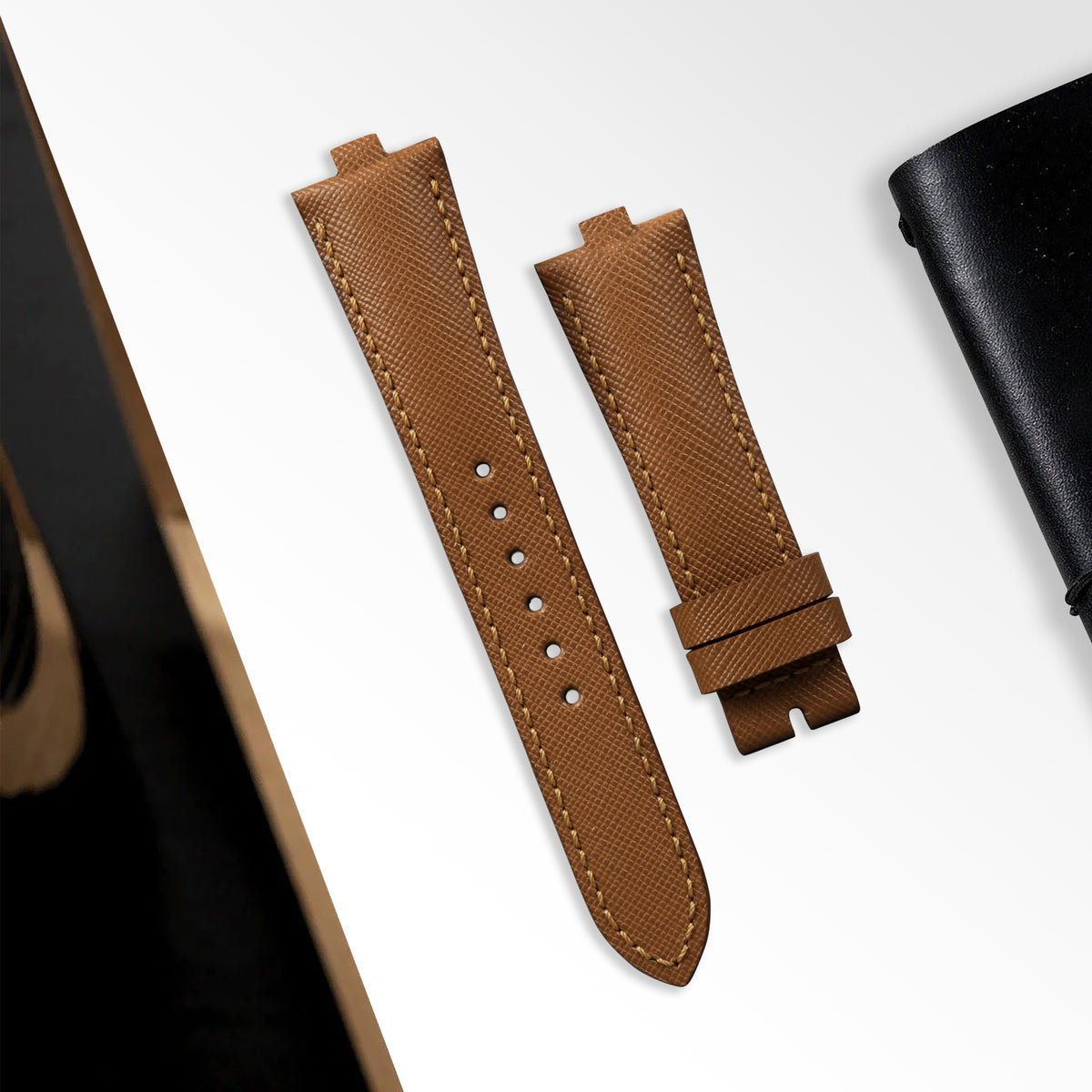 Vacheron Constantin Straps Saffiano Gold Liger Straps