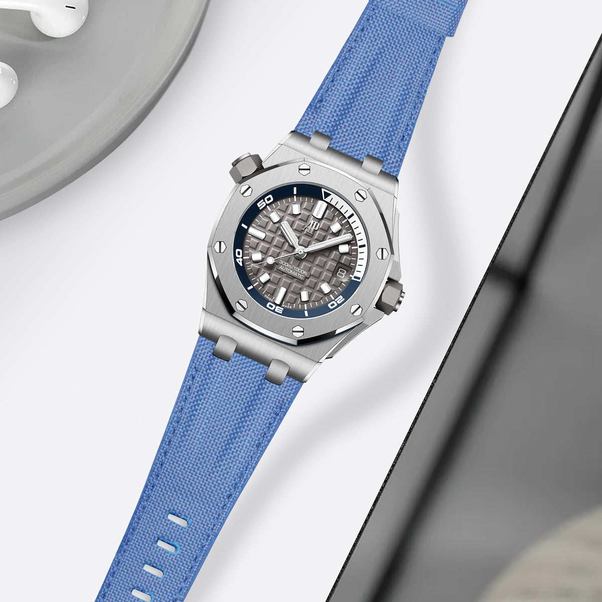 AP Interchangeable Quick Release Straps - AP The Beast Sky Blue