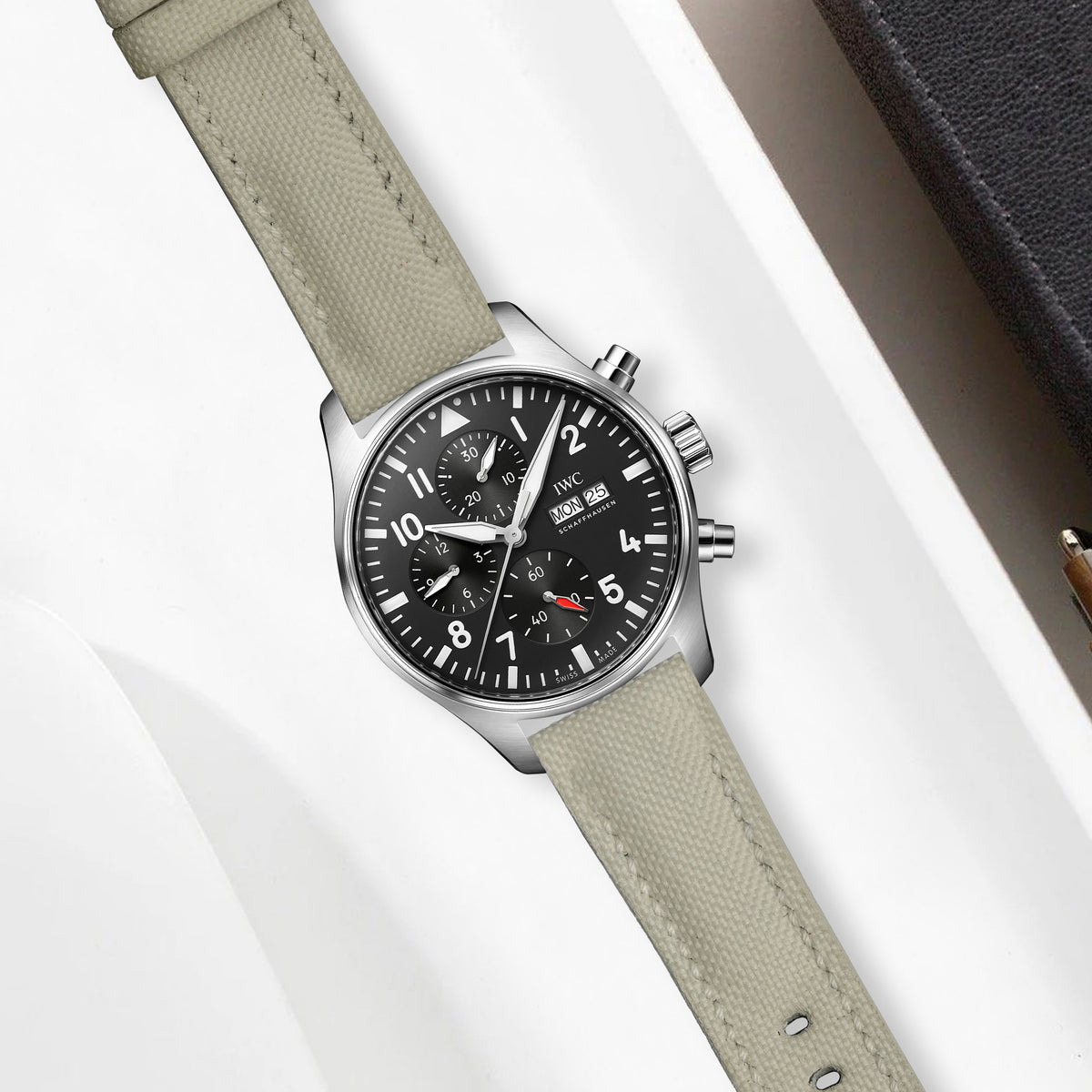 IWC Easx Change Straps - Canvas Broken White – Liger Straps