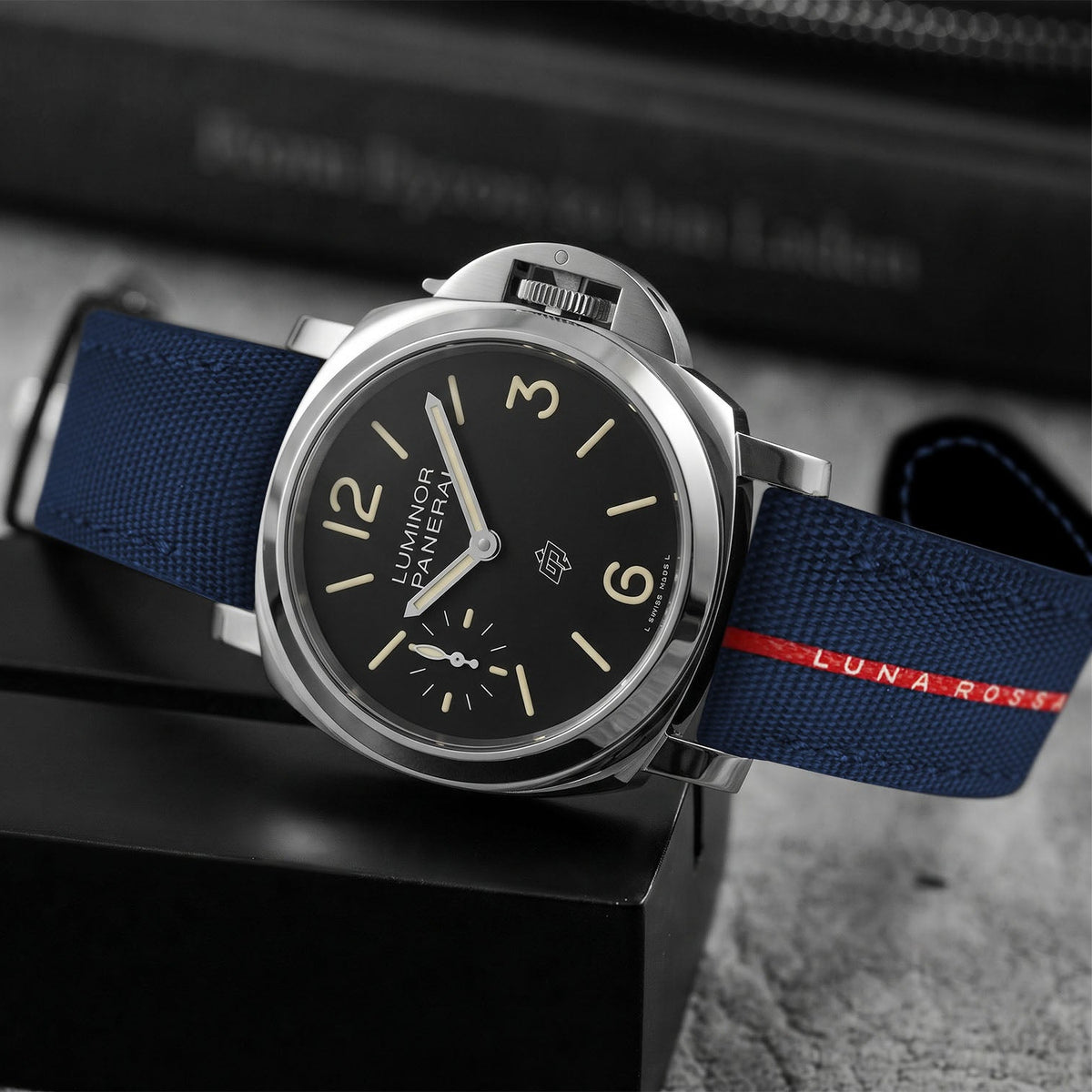 Panerai Luminor Straps - Canvas Navy Blue Luna Rossa – Liger Straps