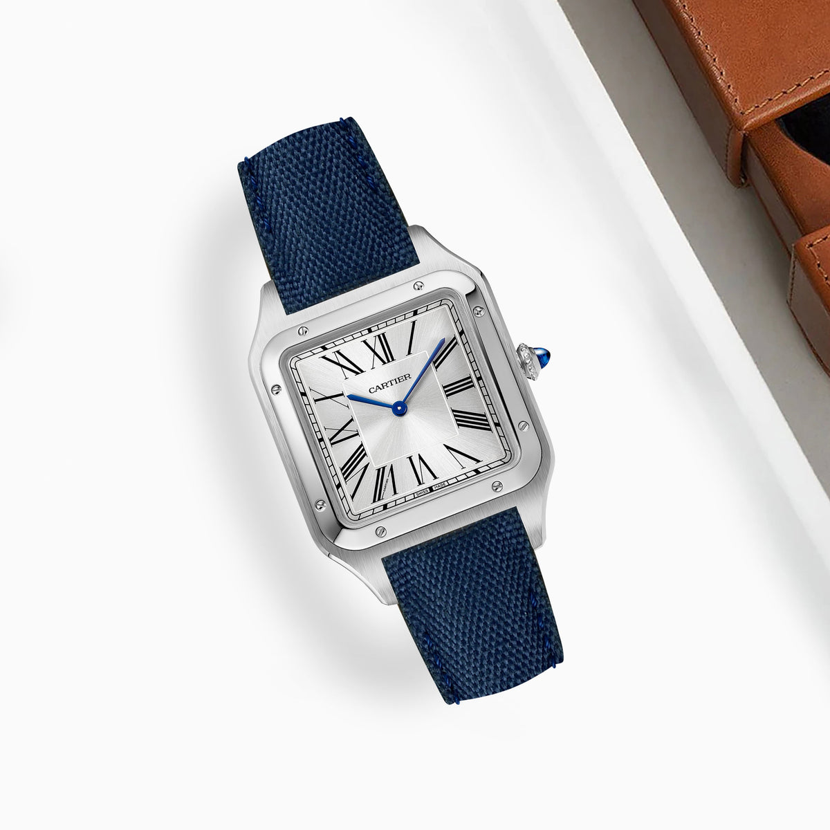 Cartierカルティエ純正 Alligt Sh Navy blueベルト Cartierカルティエ純正 Alligt Sh Navy blueベルト Cartierカルティエ