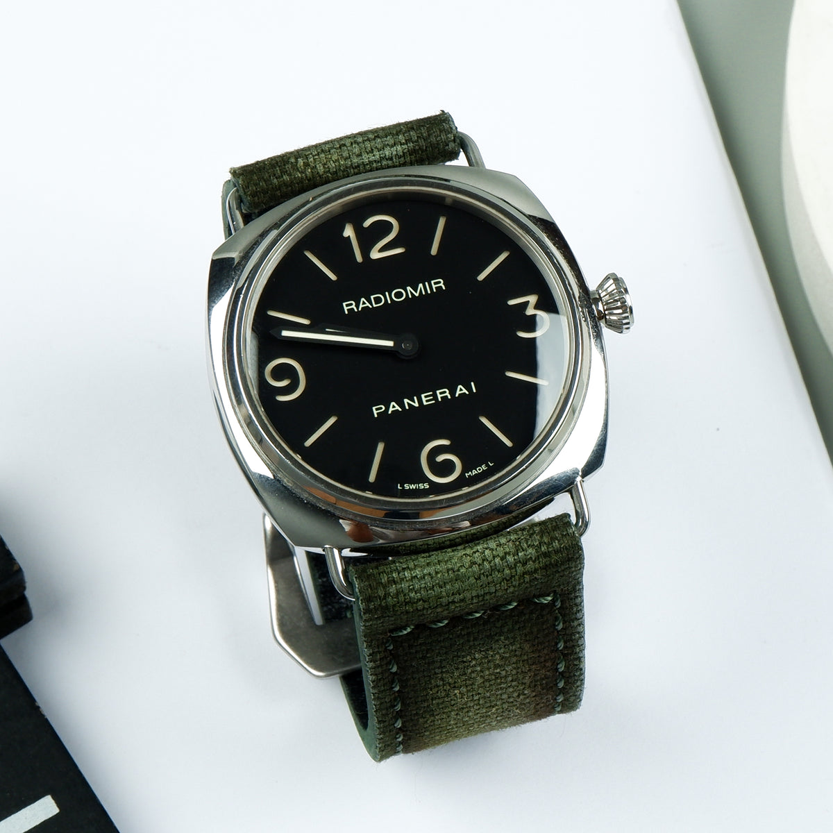 Panerai Radiomir Straps Vintage Canvas Green – Liger Straps
