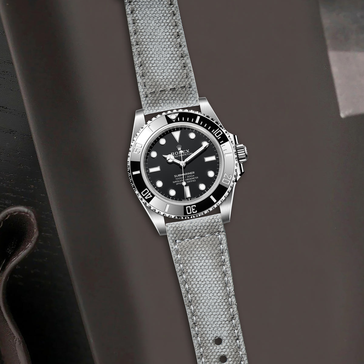 Rolex Submariner Straps - Louis Vuitton Ebene Logo – Liger Straps