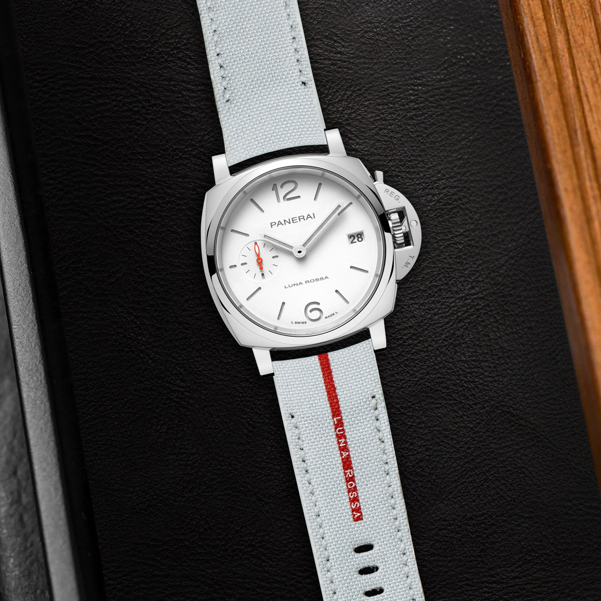 Panerai Luminor Due Straps - Canvas White Luna Rossa – Liger