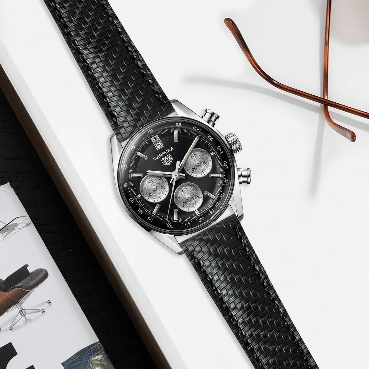 Tag Heuer Carrera Straps - Carbon Fiber – Liger Straps