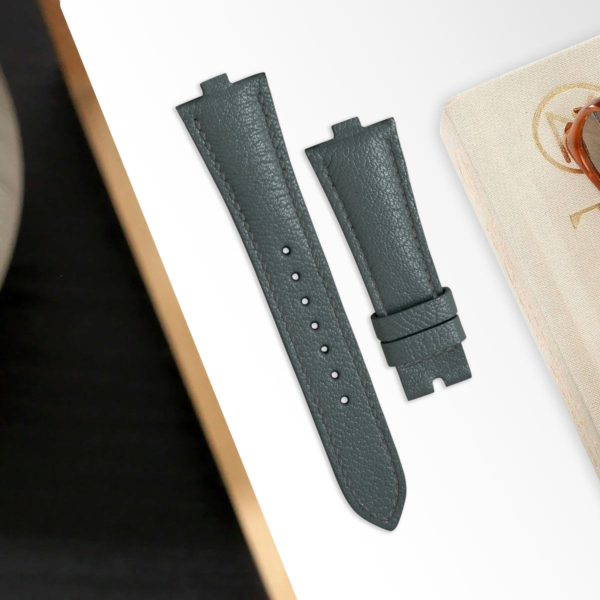 Vacheron Constantin Straps Chevre Grey Liger Straps