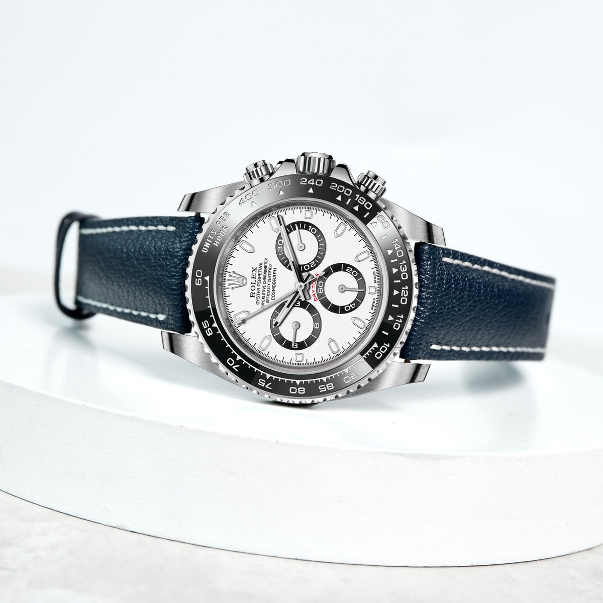 Rolex Daytona Straps Chevre Navy Blue – Liger Straps