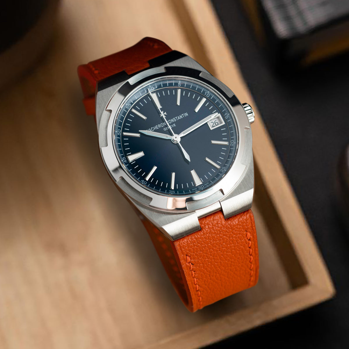 Vacheron Constantin Straps - Chevre Orange – Liger Straps