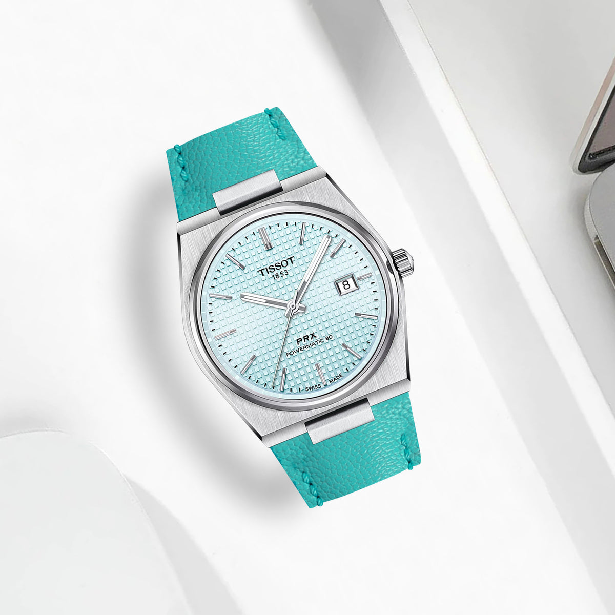 Tissot PRX Straps - Chevre Tiffany Blue – Liger Straps