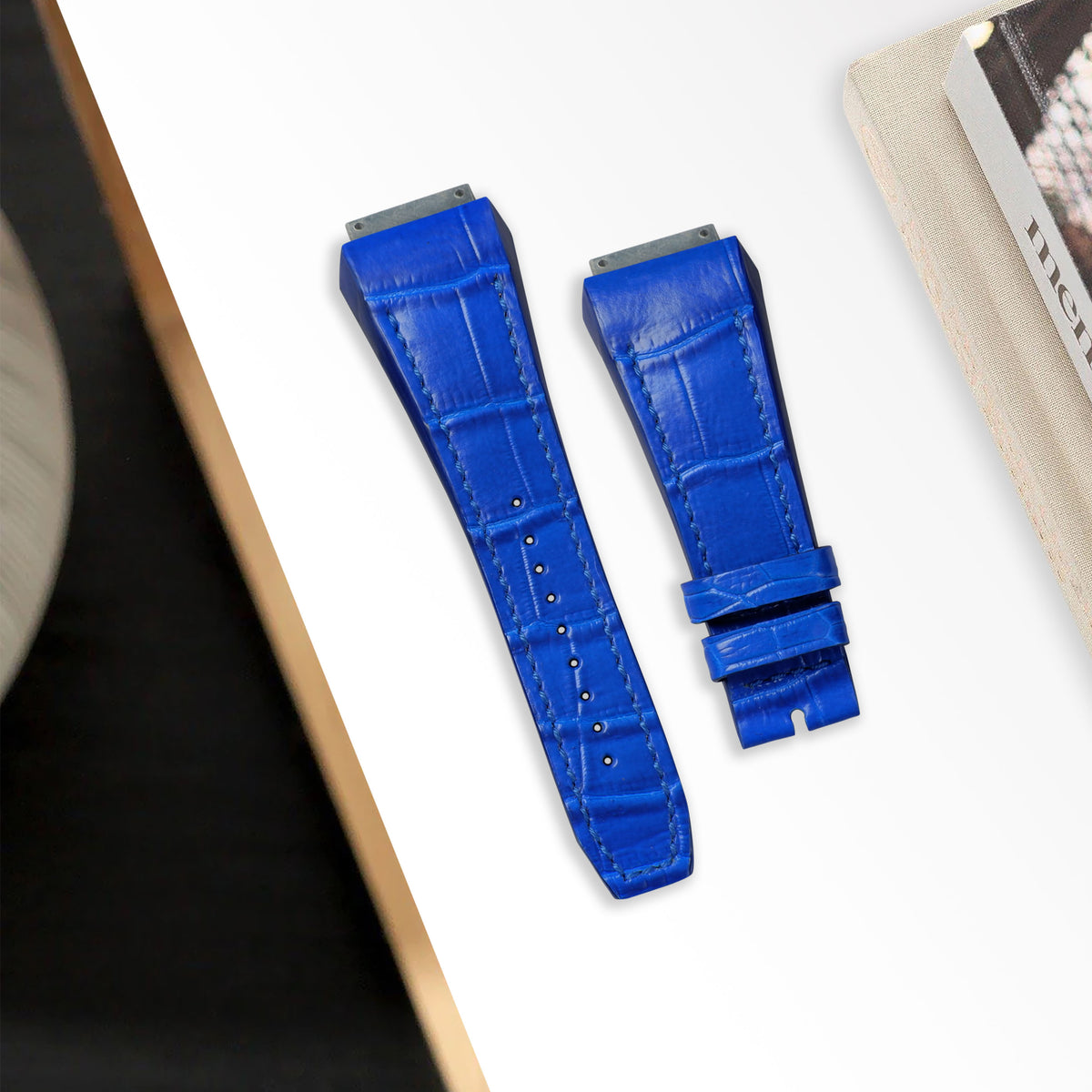 Richard Mille Straps Croco Blue Batman