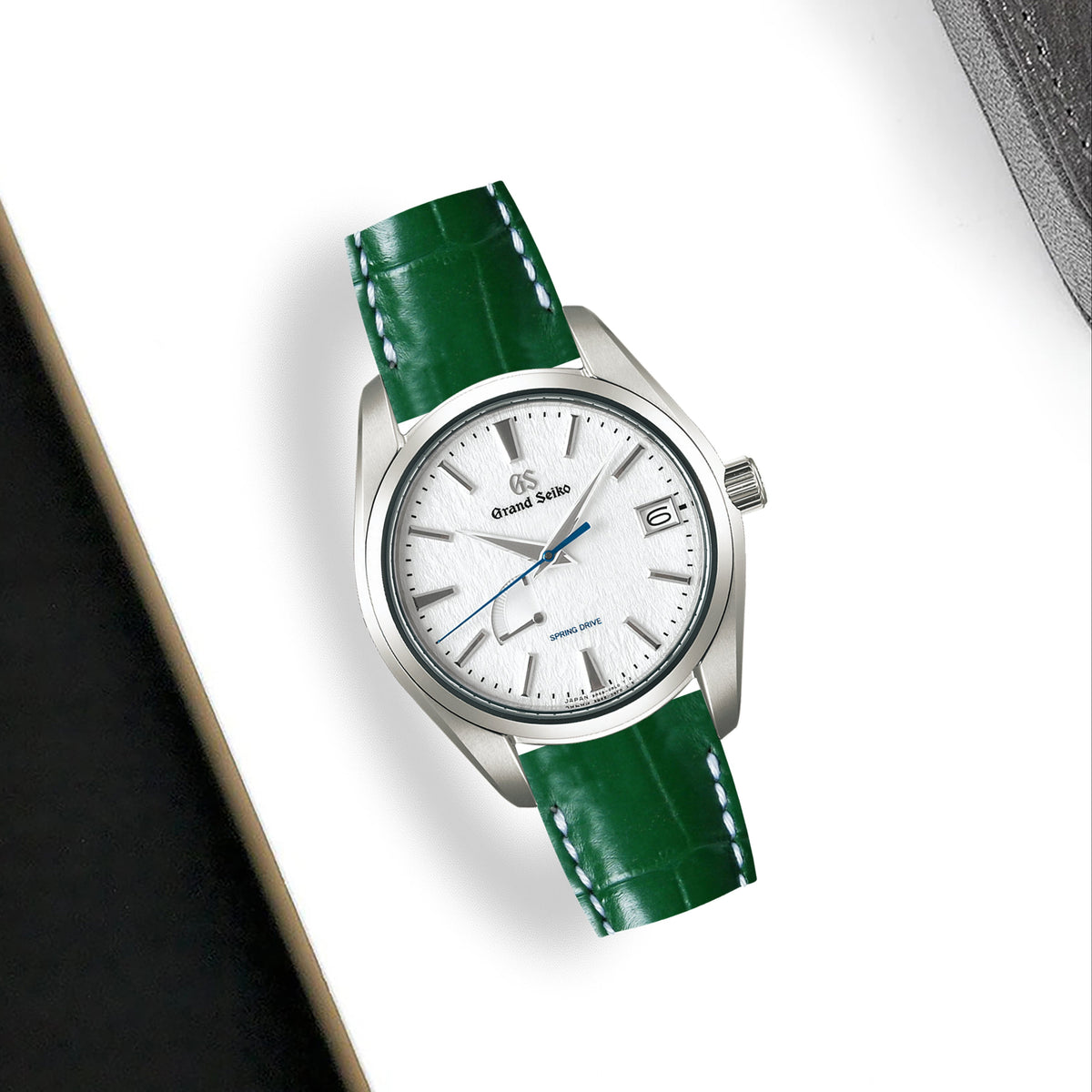 Grand Seiko ラバーベルト グリーン Grand Seiko Heritage Straps - Croco Emerald – Liger Straps