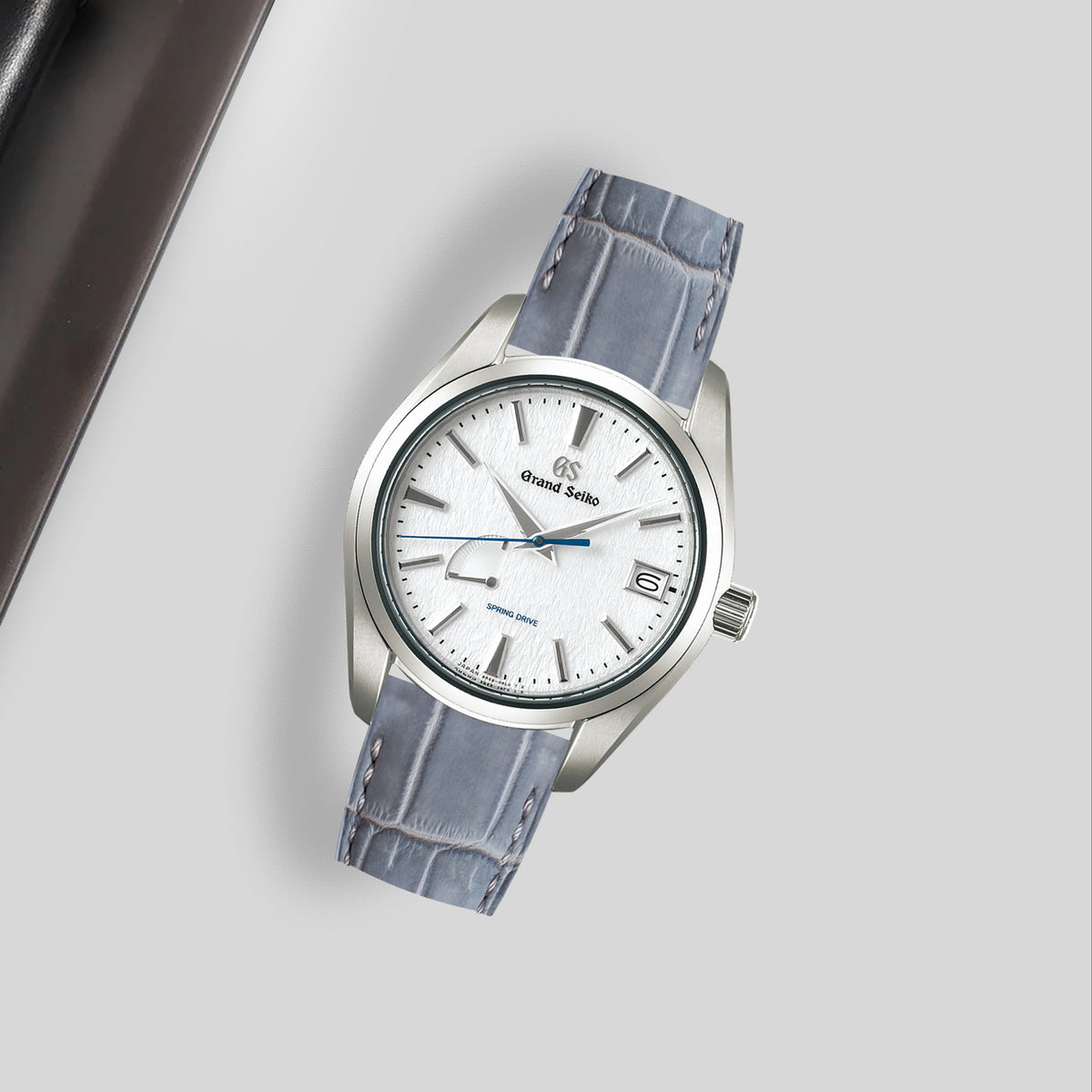 Grand Seiko Heritage Straps - Croco Nubuck Grey – Liger Straps