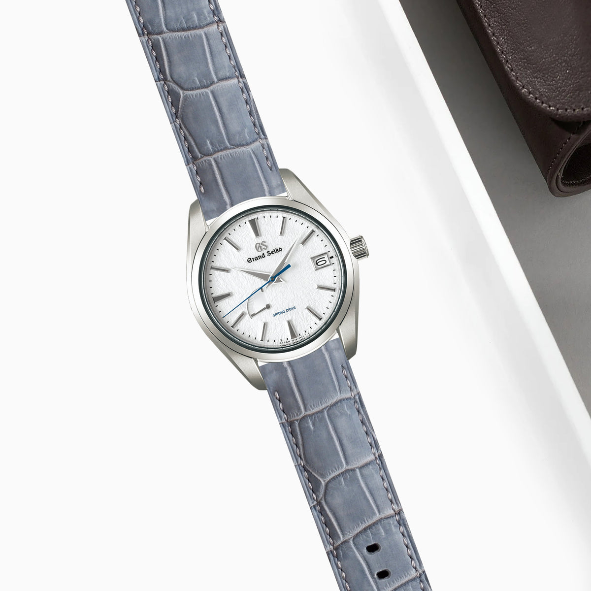 Grand Seiko Heritage Straps - Croco Nubuck Grey – Liger Straps