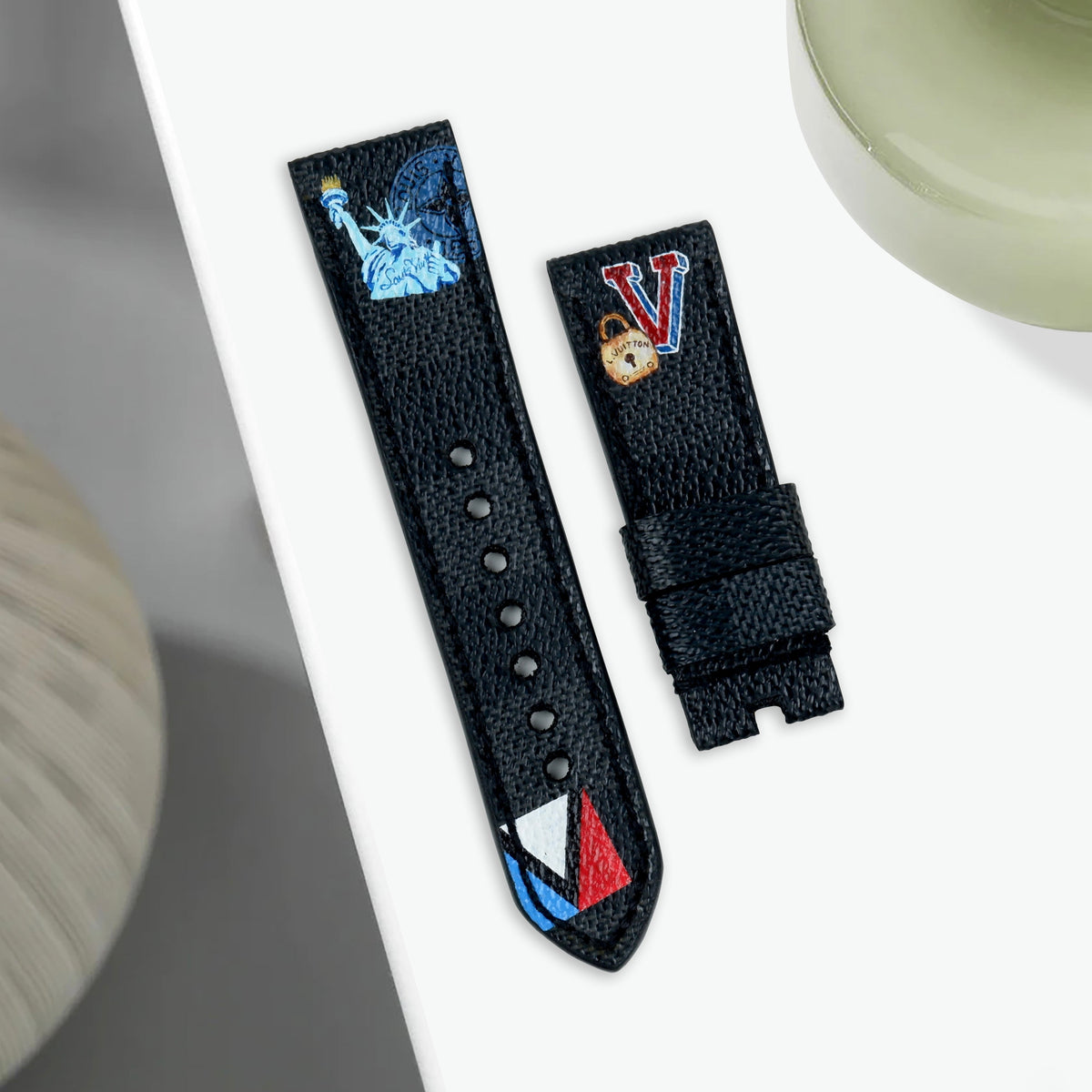 Other Tudor Watches Straps - Louis Vuitton Graphite No Logo