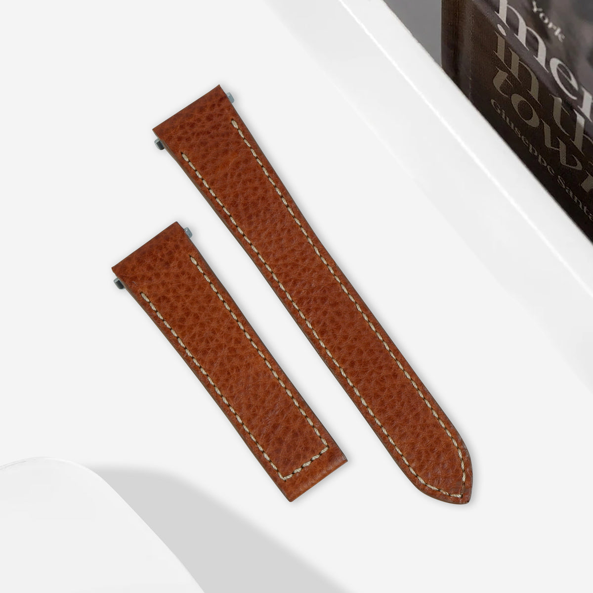 Santos de Cartier Quick Release Straps - Minerva Box Brown – Liger