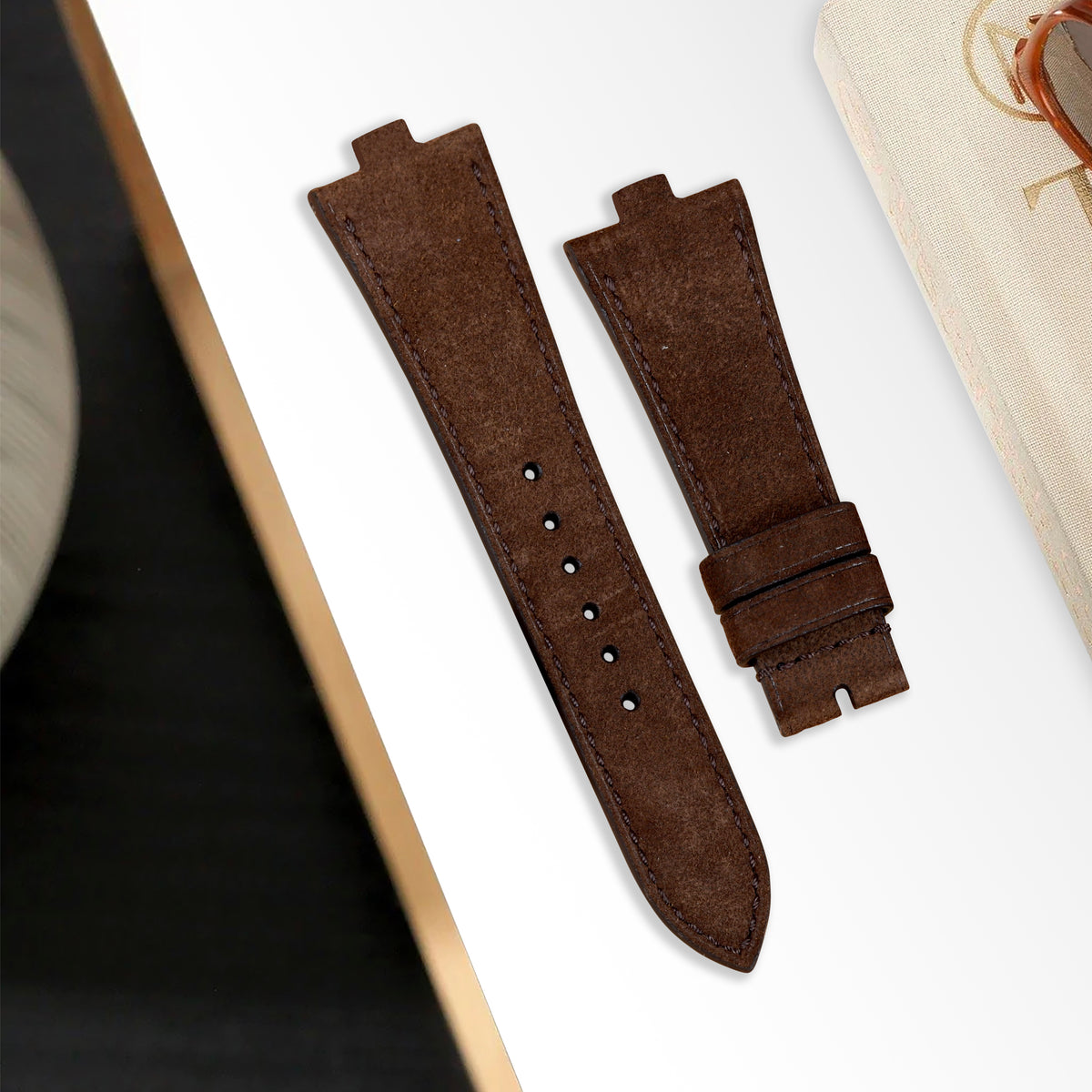 Vacheron Constantin Straps Nubuck Dark Brown Liger Straps